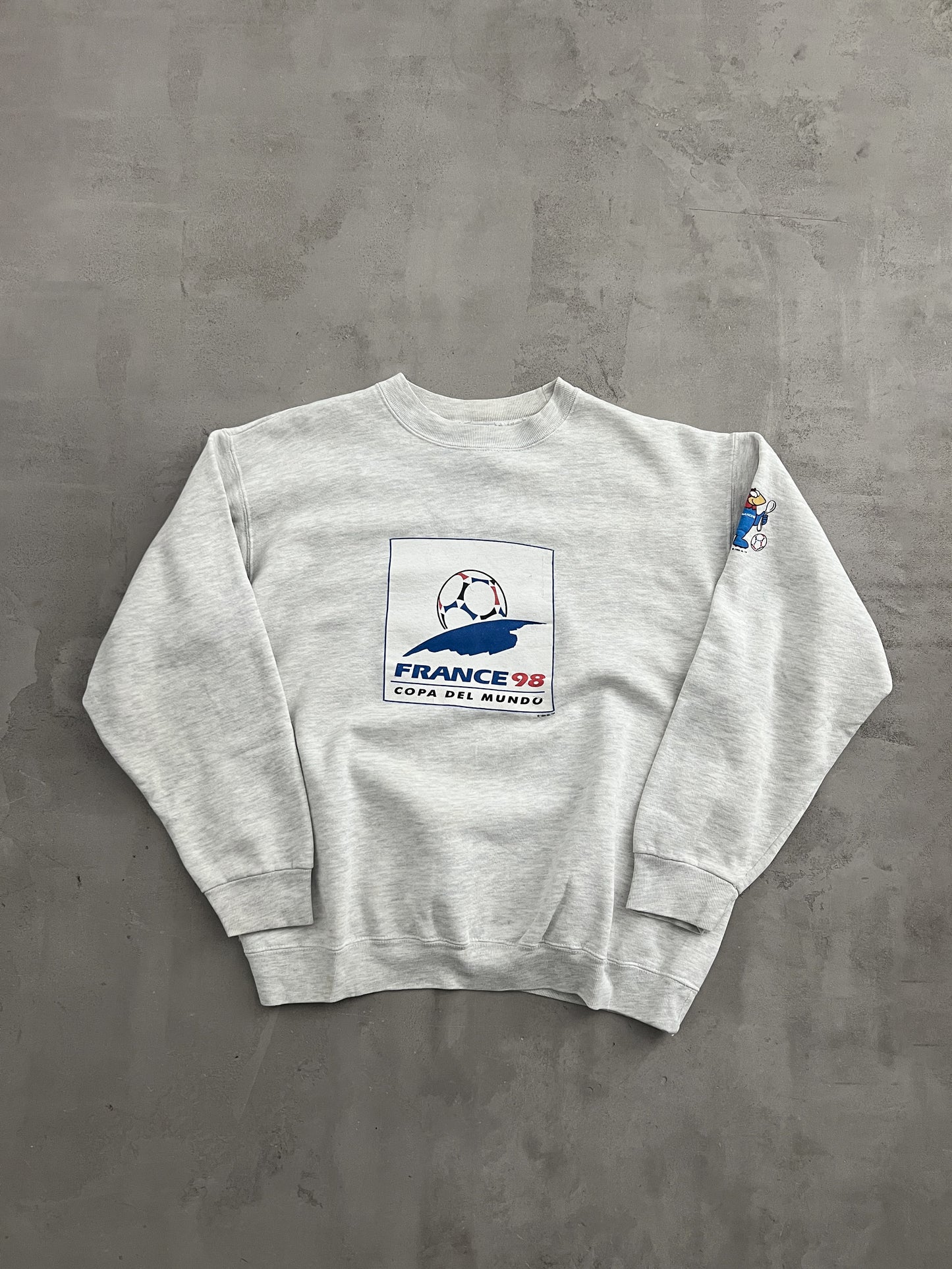 GREY FRANCE WORLD CUP SWEATER - 1998 - S