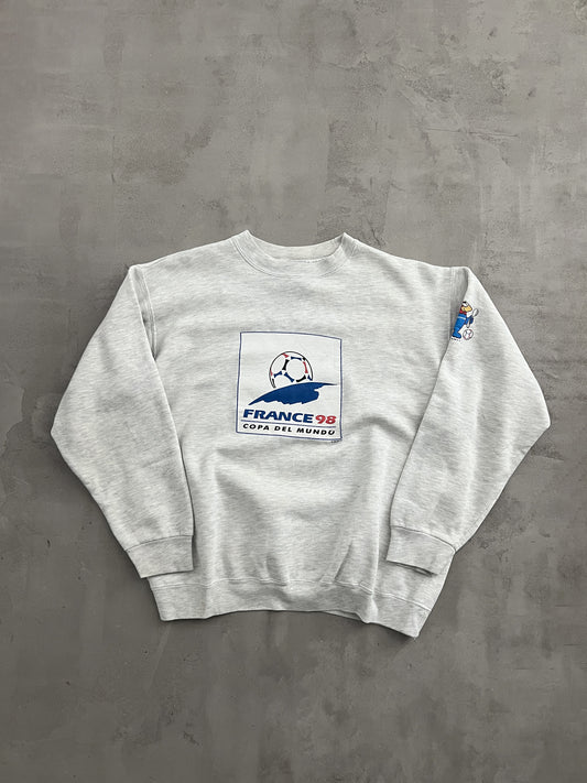 GREY FRANCE WORLD CUP SWEATER - 1998 - S
