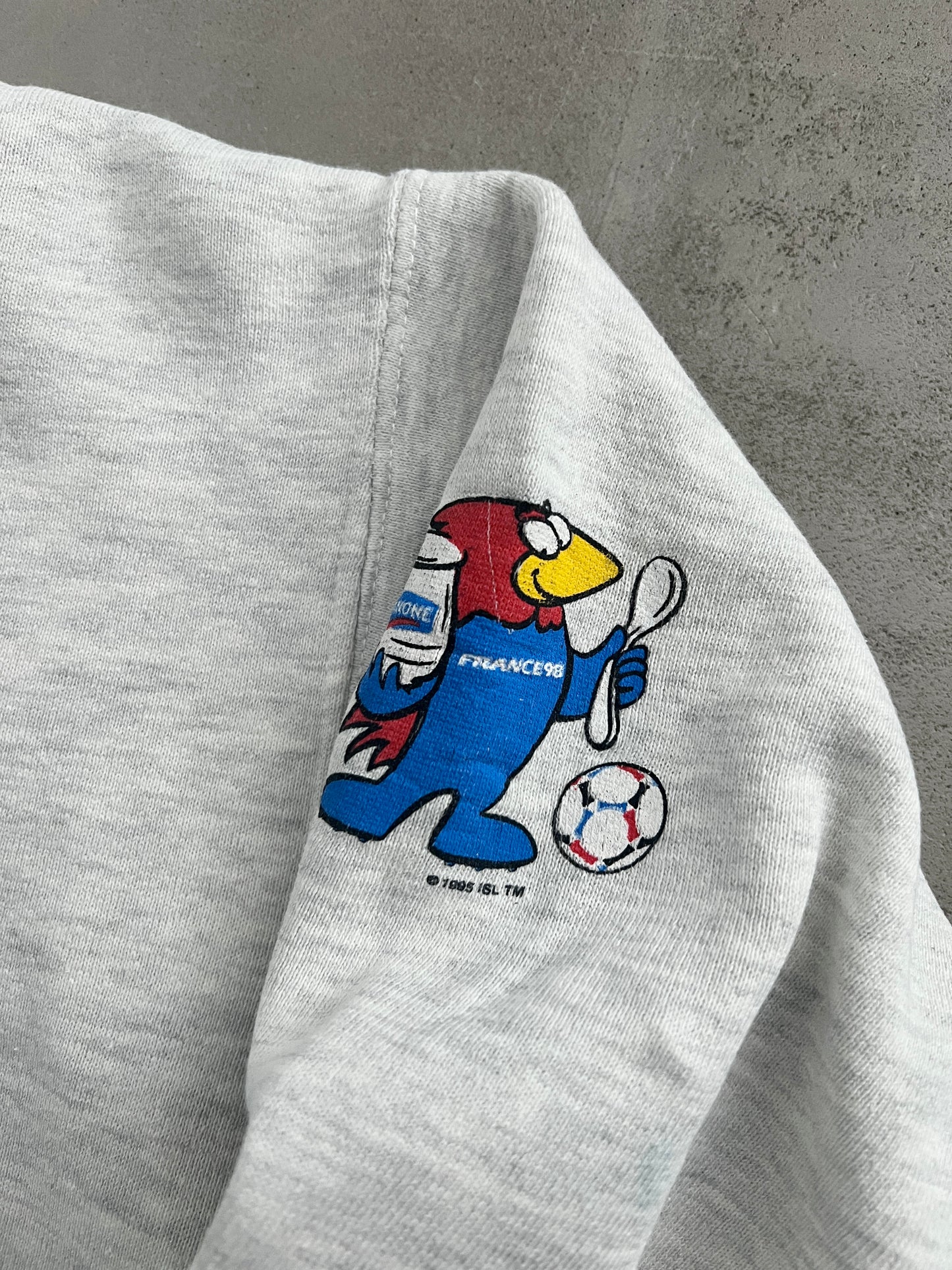 GREY FRANCE WORLD CUP SWEATER - 1998 - S