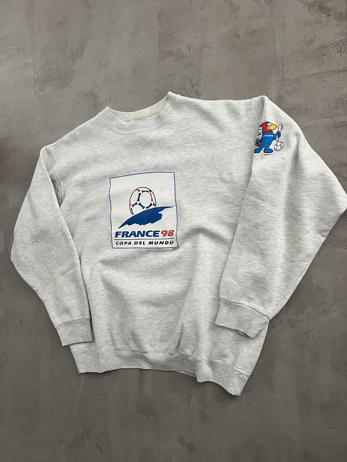 GREY FRANCE WORLD CUP SWEATER - 1998 - S