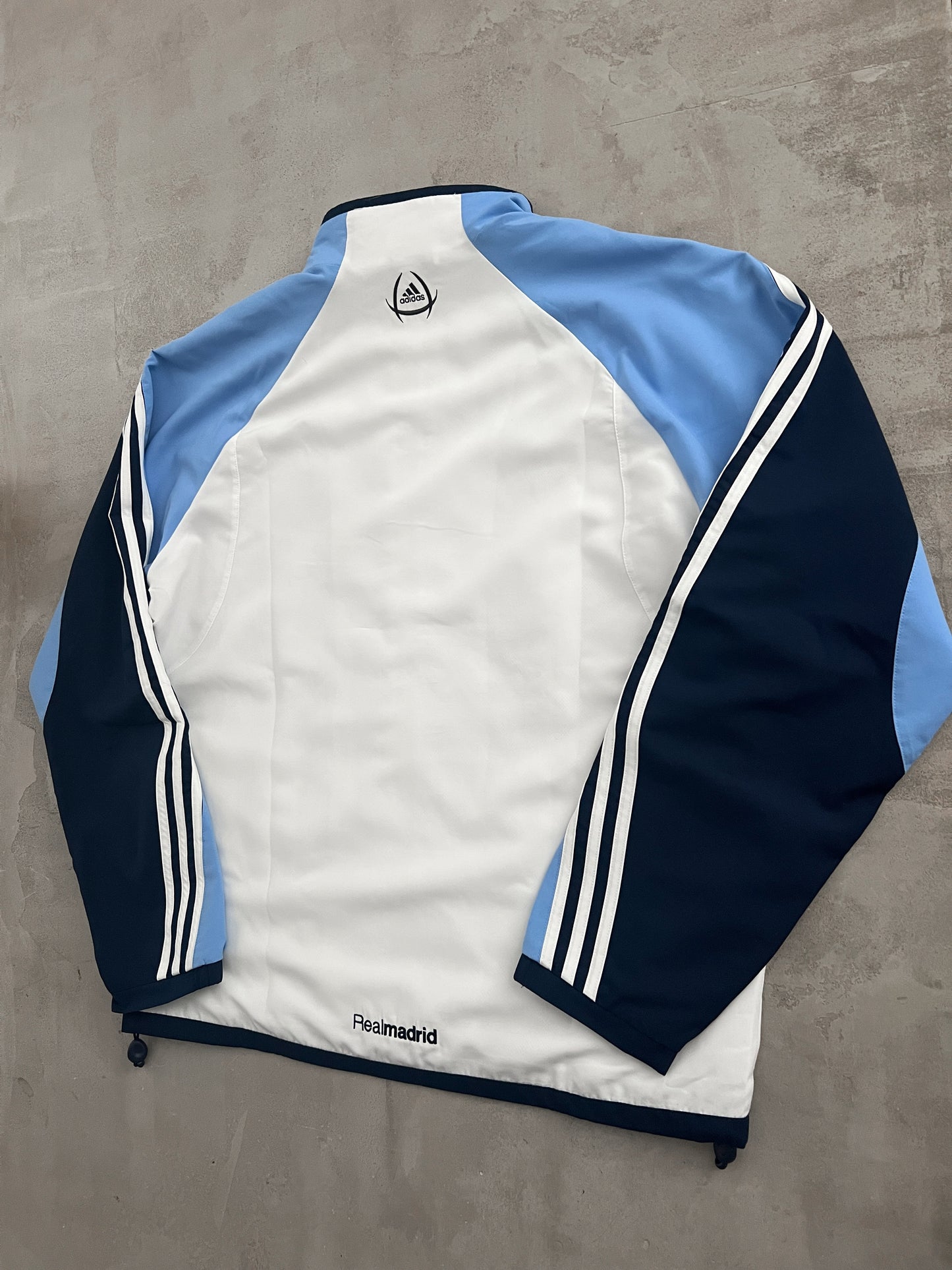 WHITE REAL MADRID JACKET - 2000S - XL/L