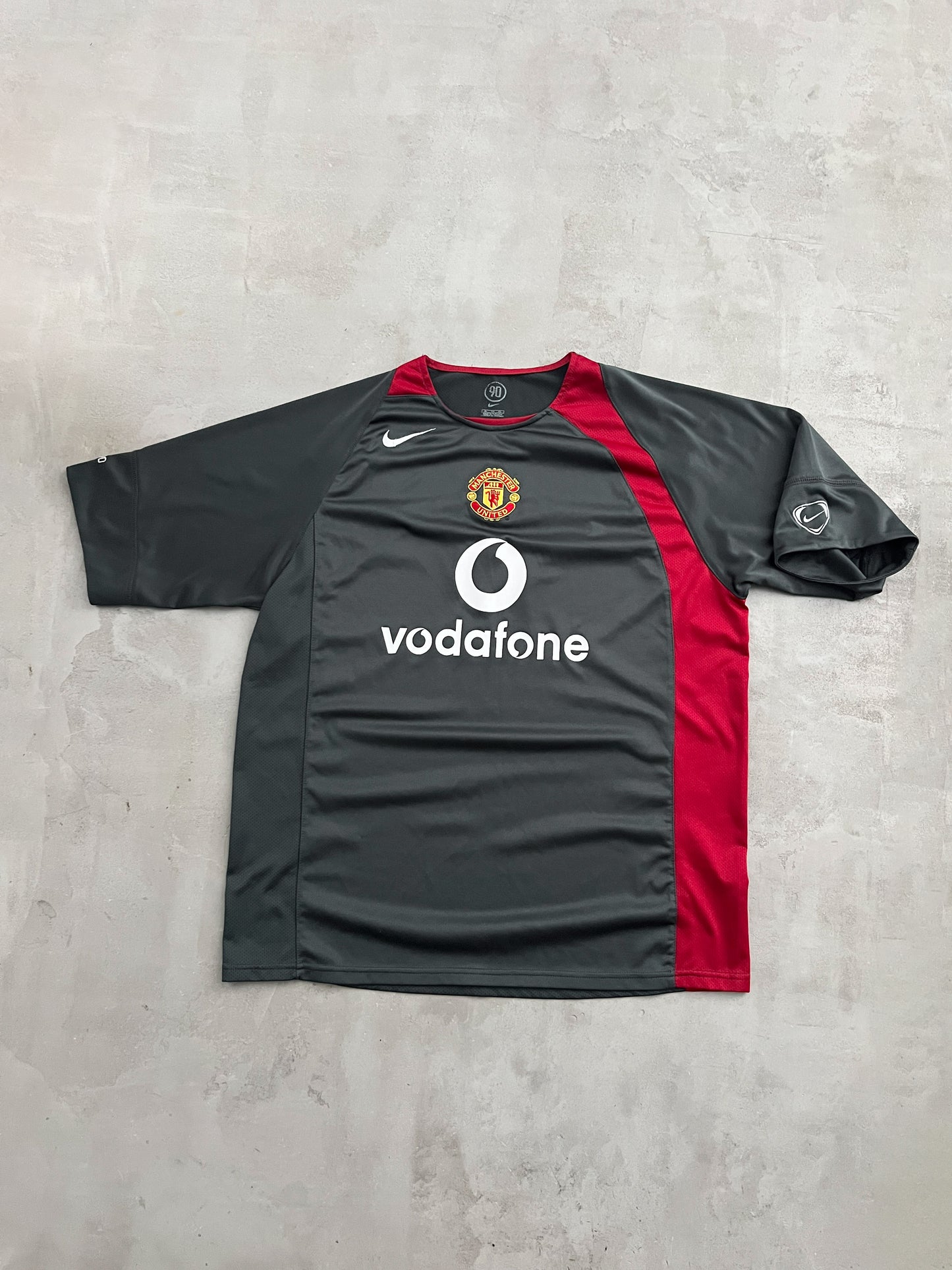 GREY MANCHESTER UNITED NIKE JERSEY - 2000S - XL