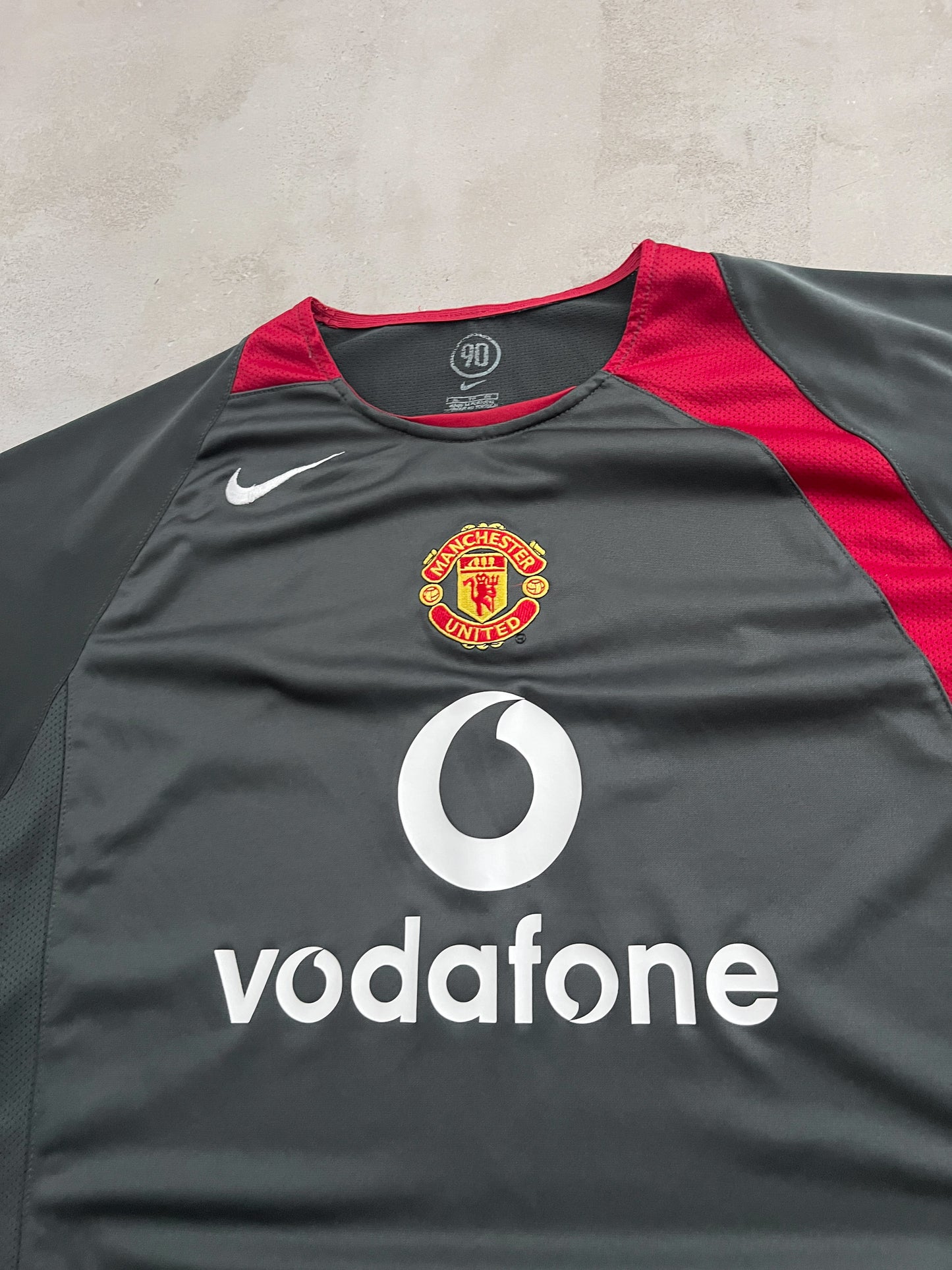 GREY MANCHESTER UNITED NIKE JERSEY - 2000S - XL