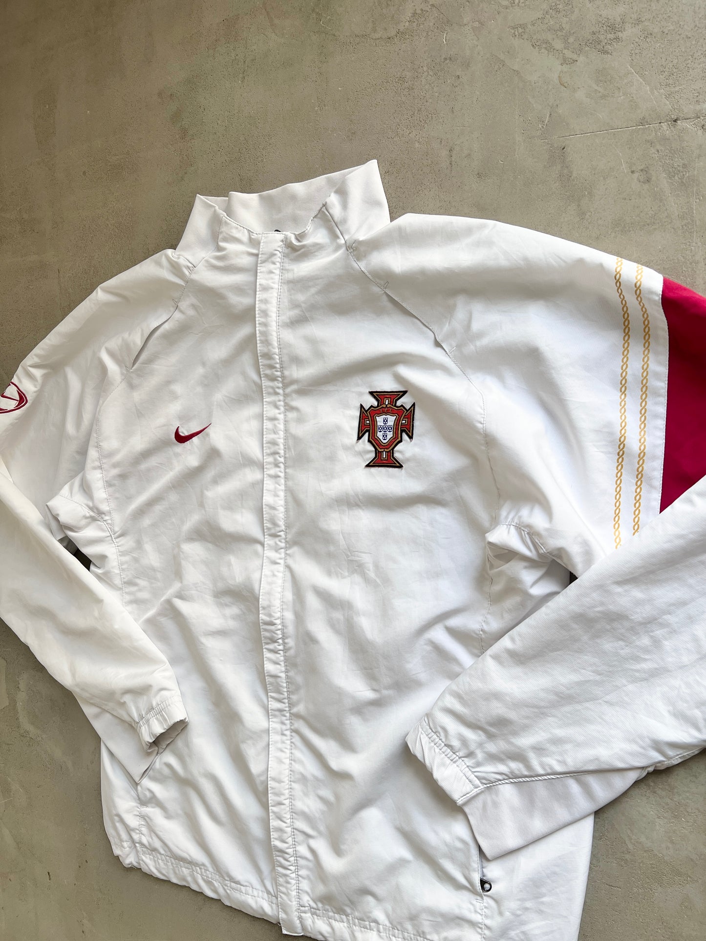 WHITE PORTUGAL NIKE TRACK JACKET - 2000S - M