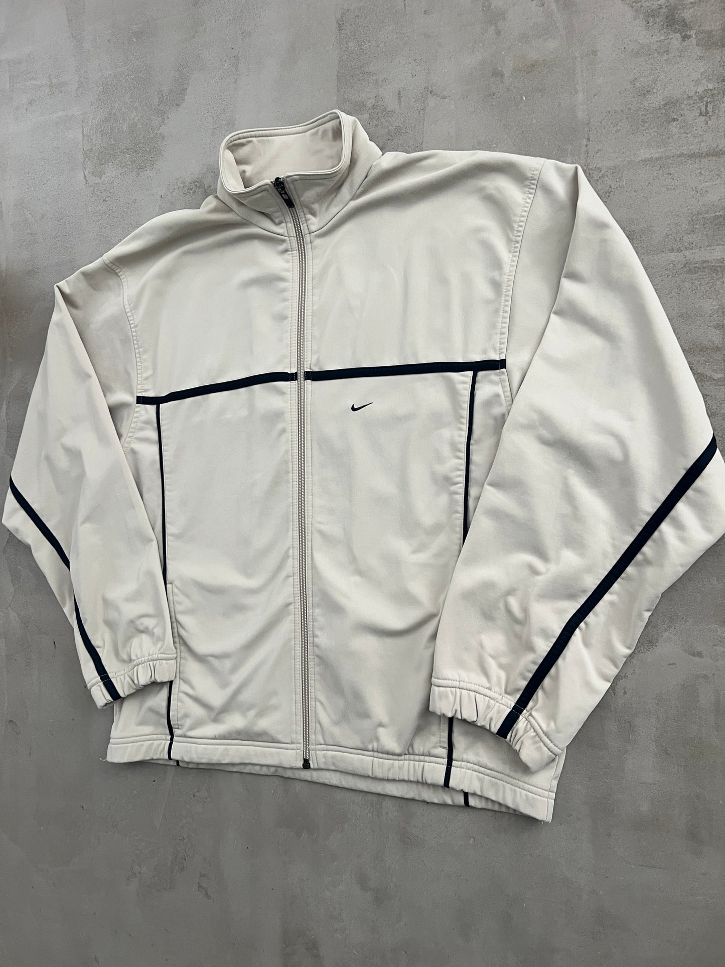 CREME NIKE TRACK JACKET - 2000S - L