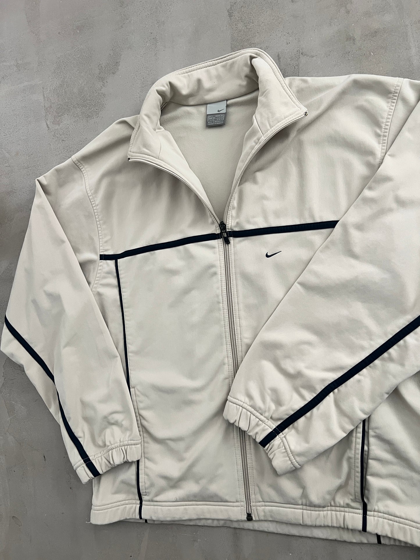 CREME NIKE TRACK JACKET - 2000S - L