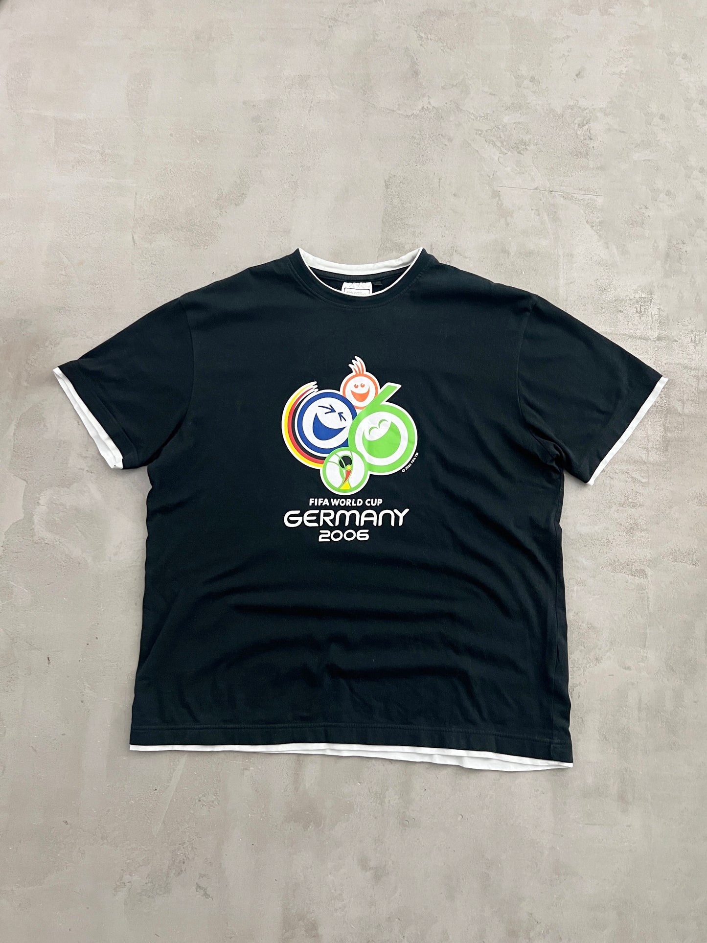 BLACK GERMANY WORLD CUP TEE - 2006 - L