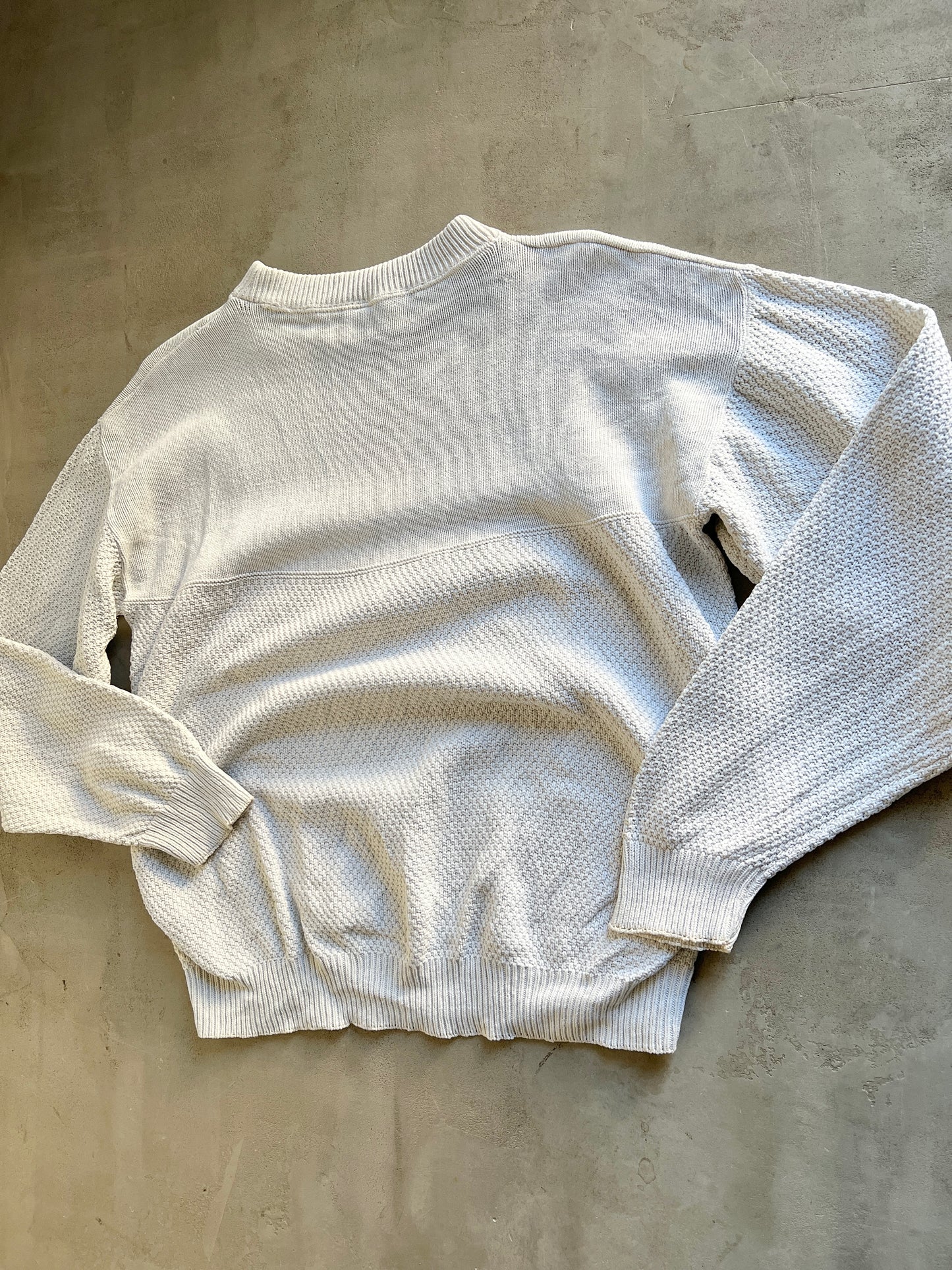 CREME AT&T PROMO KNIT SWEATER - 1990S - L/M