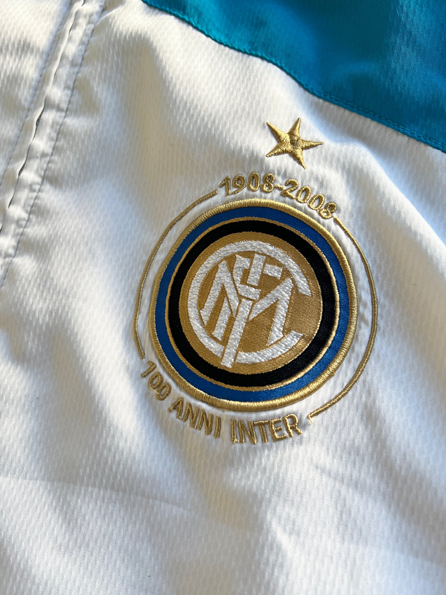 WHITE/BABY BLUE INTER MILAN TRACK JACKET - 2000S - L