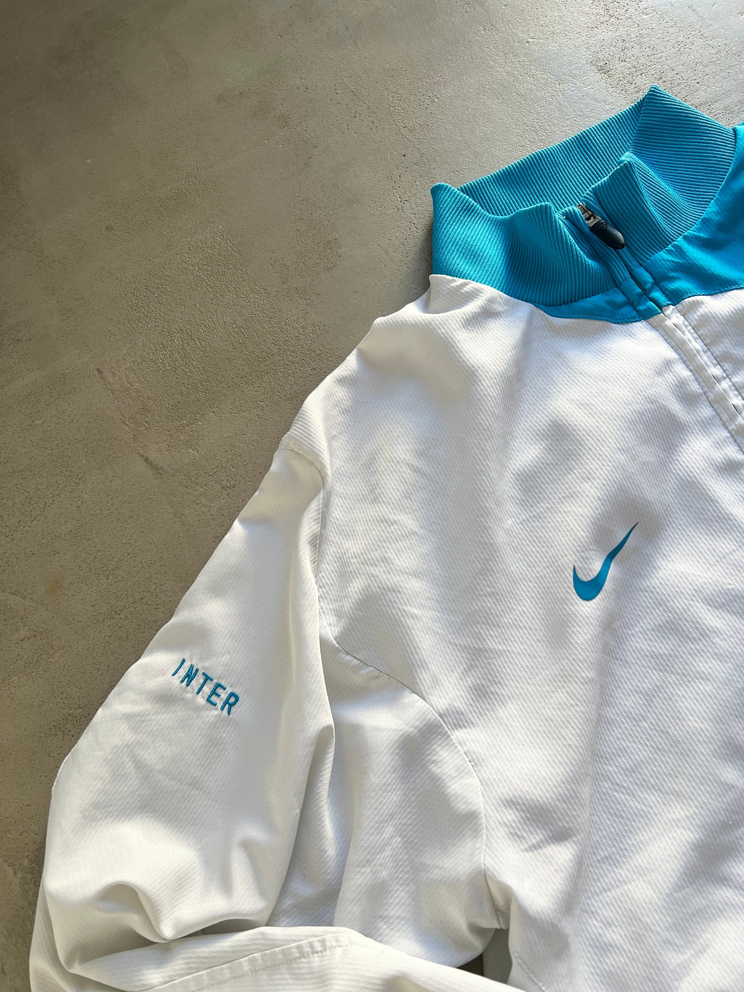 WHITE/BABY BLUE INTER MILAN TRACK JACKET - 2000S - L
