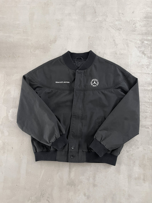 BLACK MERCEDES BENZ JACKET - 1990S - M