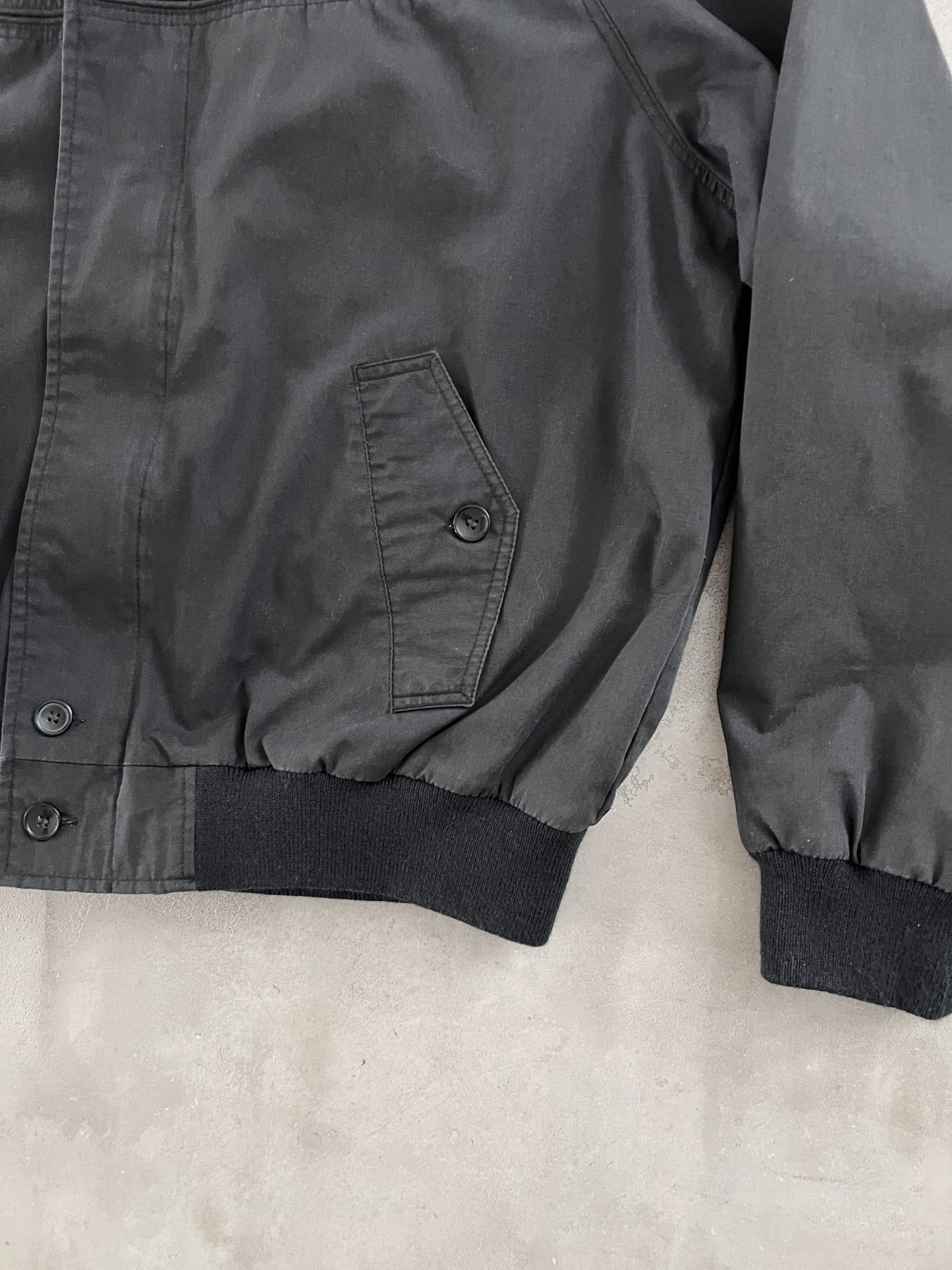 BLACK MERCEDES BENZ JACKET - 1990S - M