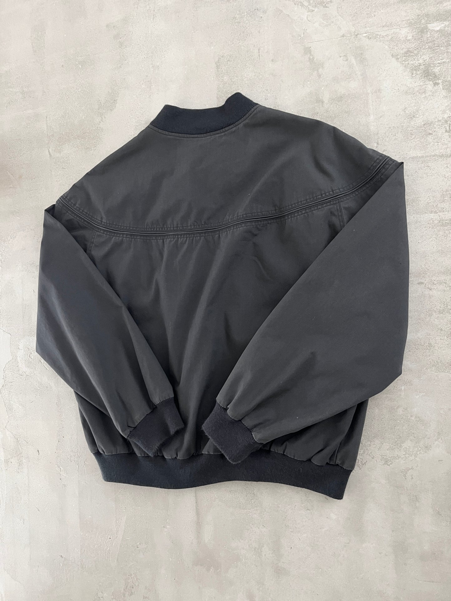 BLACK MERCEDES BENZ JACKET - 1990S - M
