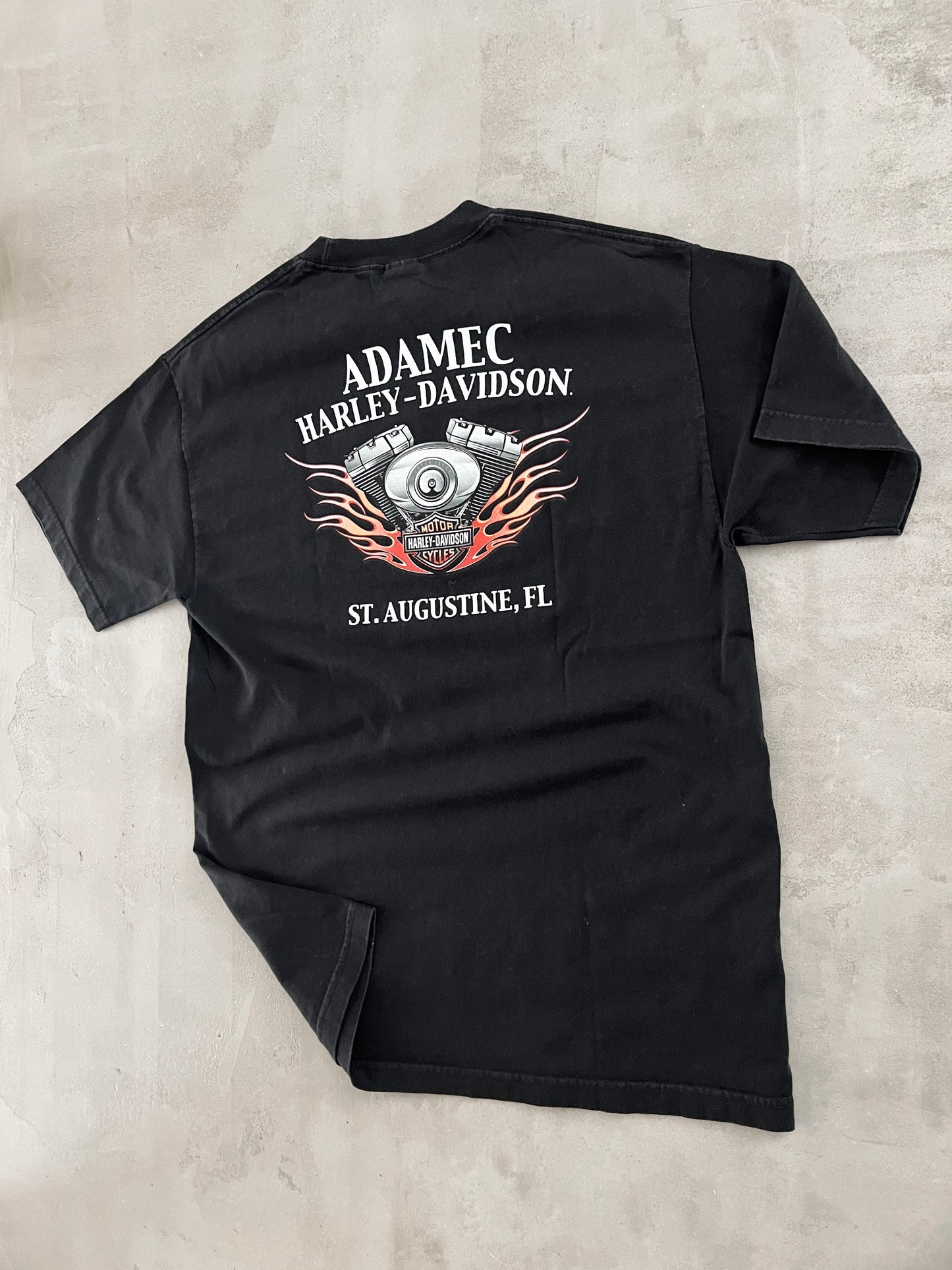 BLACK HARLEY DAVIDSON TEE - 2000S - XL