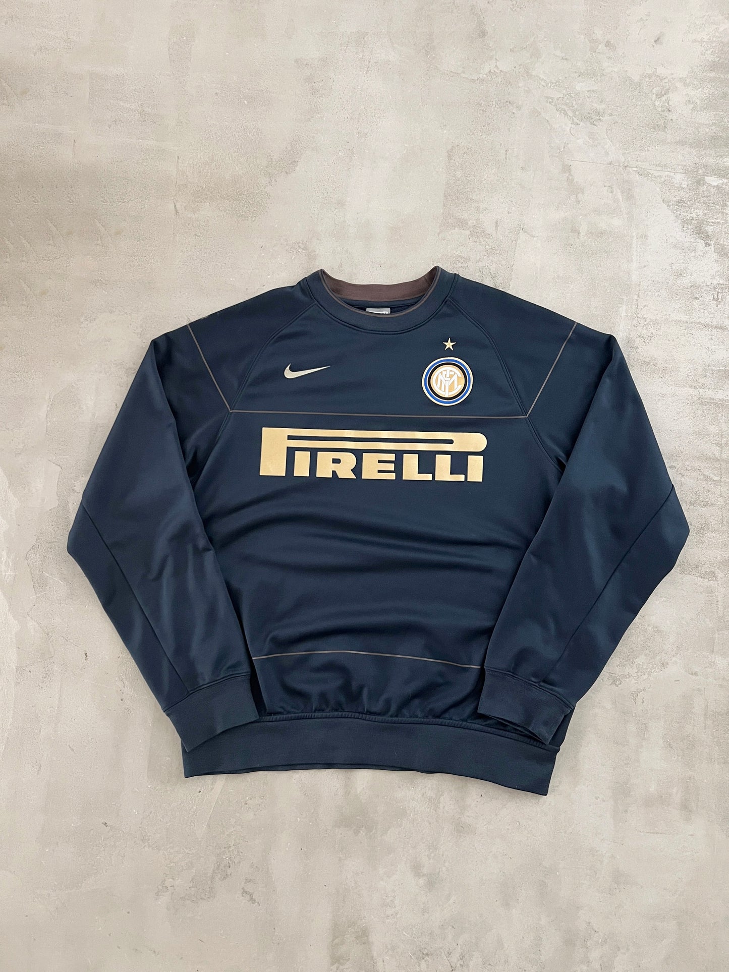 NAVY INTER MILAN NIKE SWEATER - 2000S - M