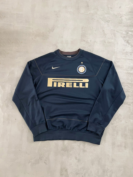NAVY INTER MILAN NIKE SWEATER - 2000S - M