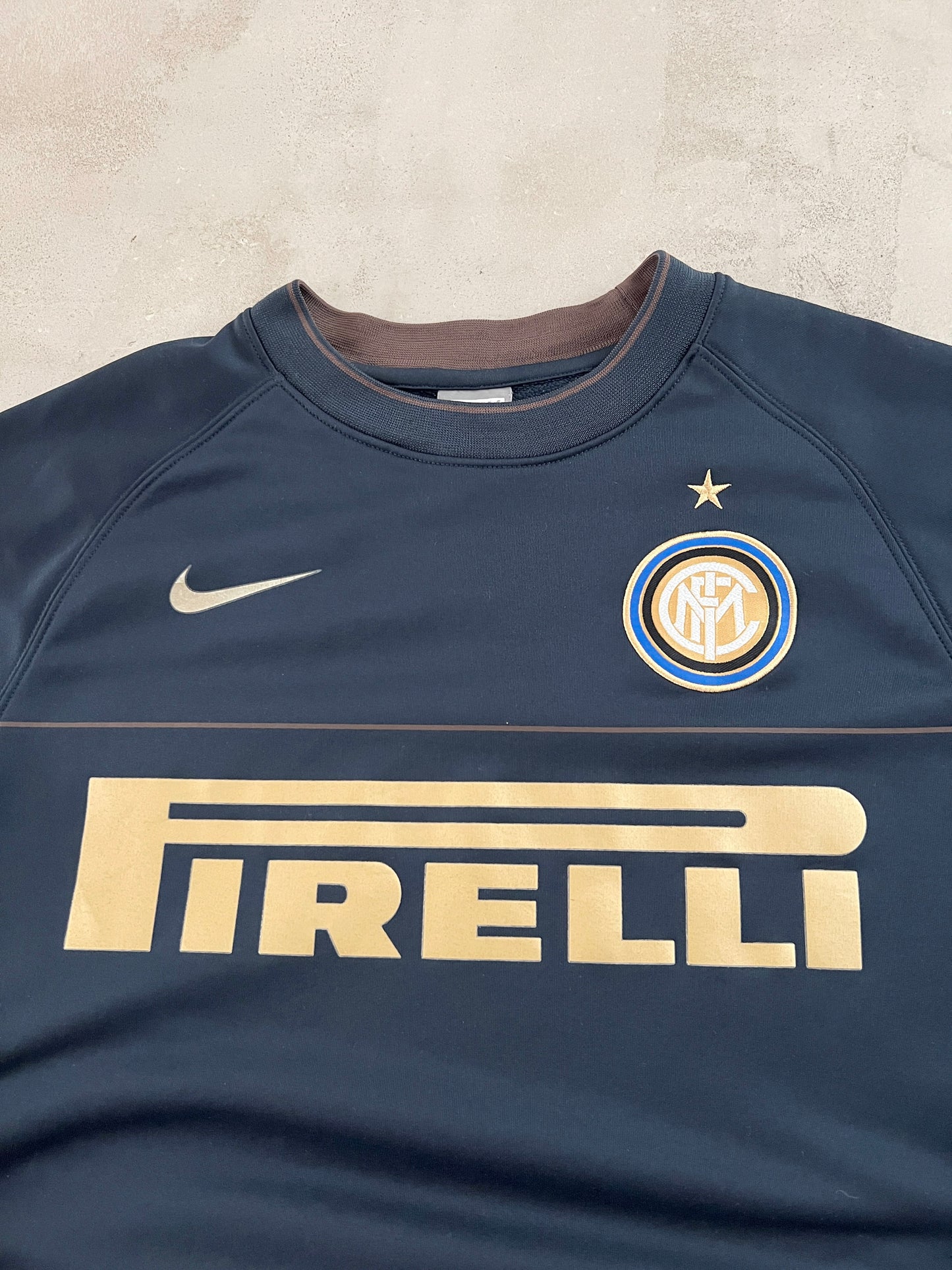 NAVY INTER MILAN NIKE SWEATER - 2000S - M