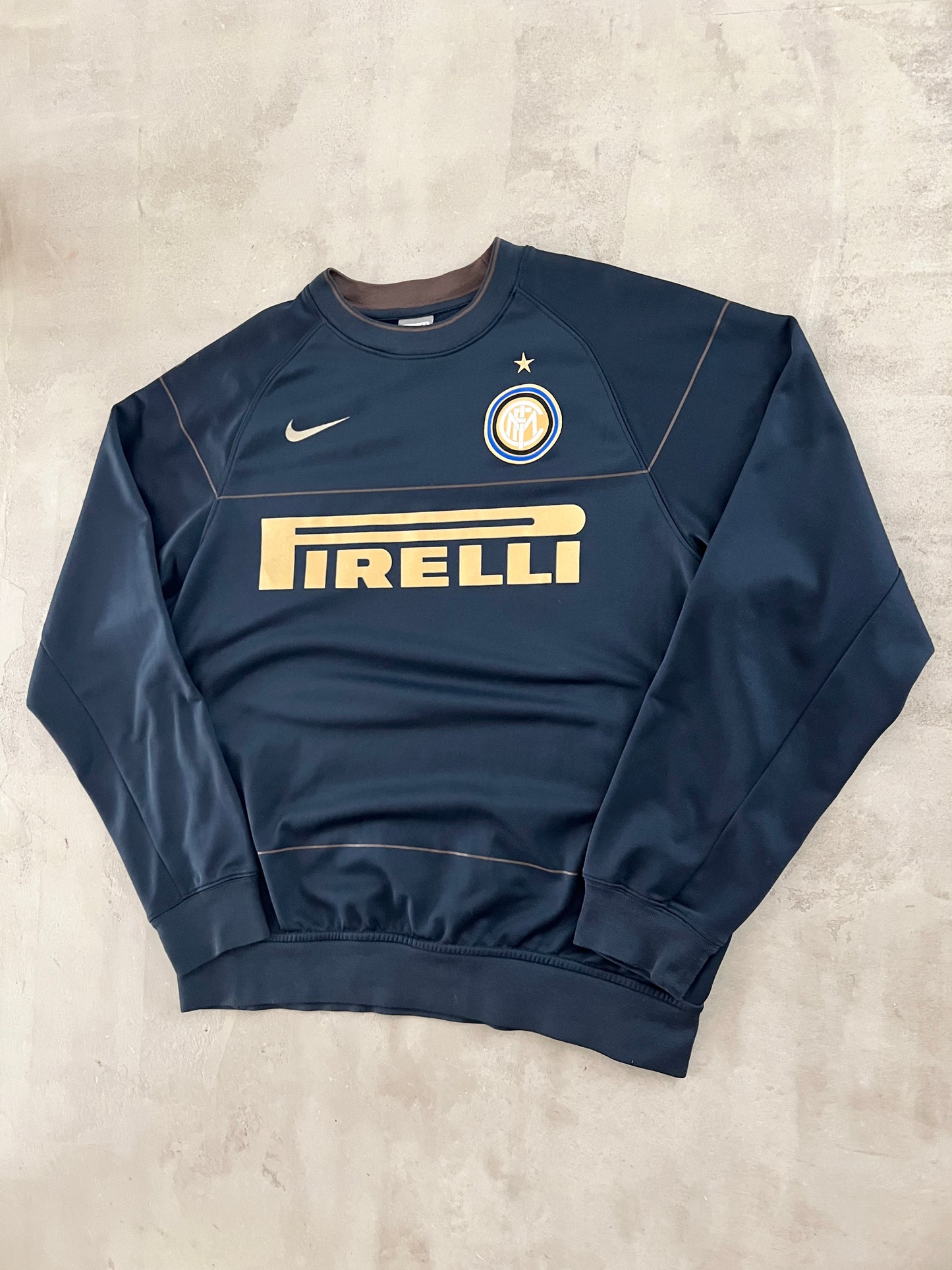 NAVY INTER MILAN NIKE SWEATER - 2000S - M