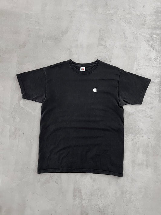 BLACK APPLE PROMO TEE - 2000S - L