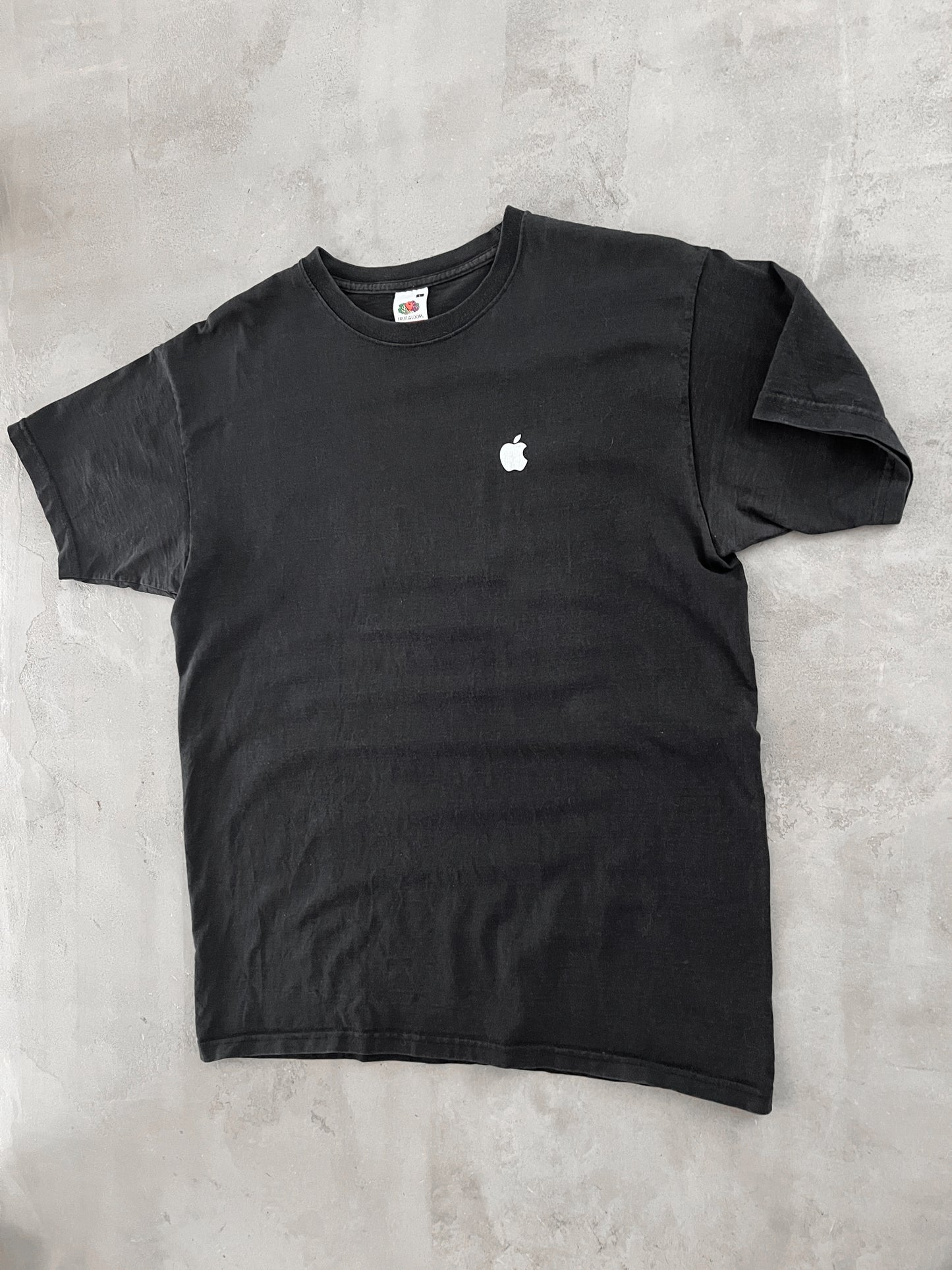 BLACK APPLE PROMO TEE - 2000S - L