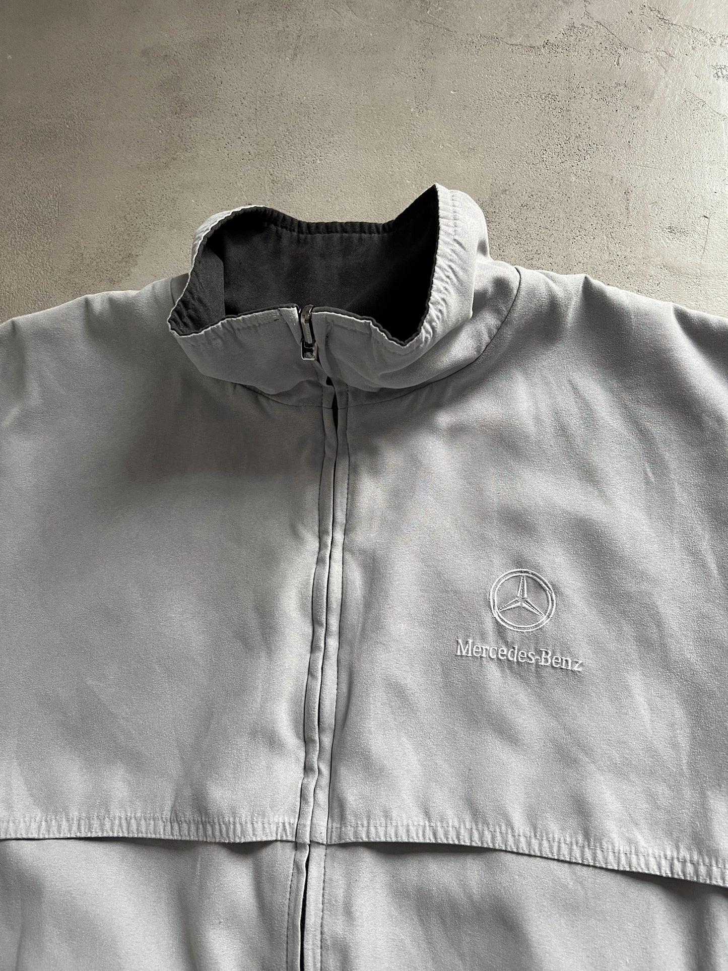 GREY MERCEDES BENZ 2 SIDE JACKET - 1990S - S