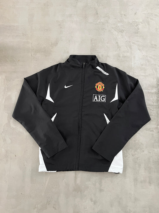 BLACK MANCHESTER UNITED NIKE JACKET - 2000S - S