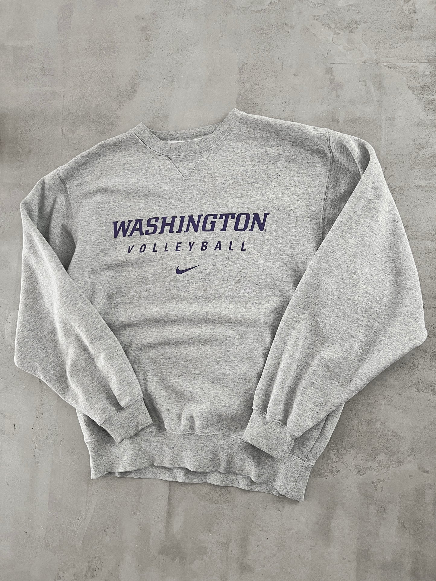 GREY WASHINGTON STATE NIKE SWEATER - 2000S - L