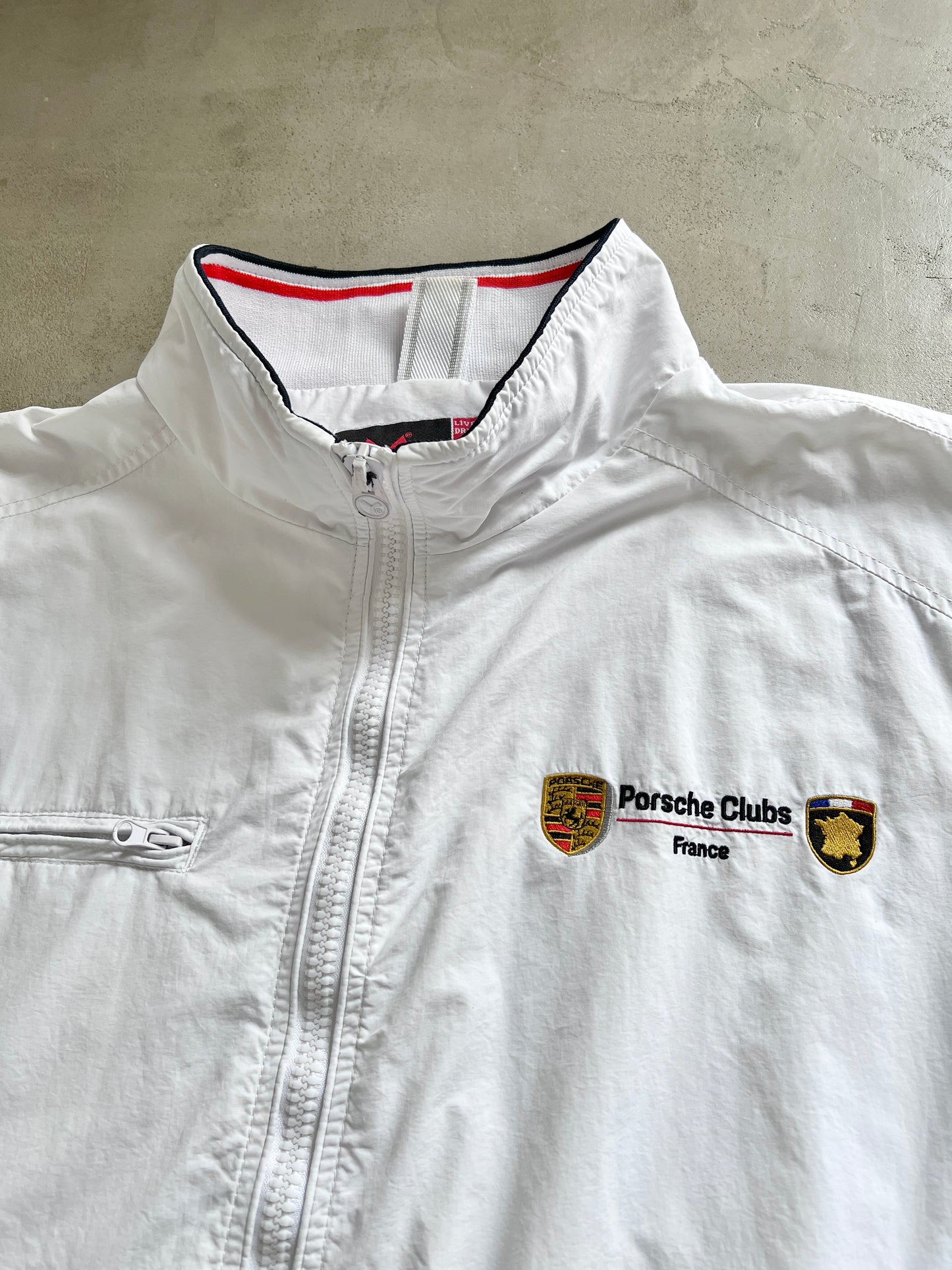 WHITE PORSCHE FRANCE JACKET - 2000S - XL