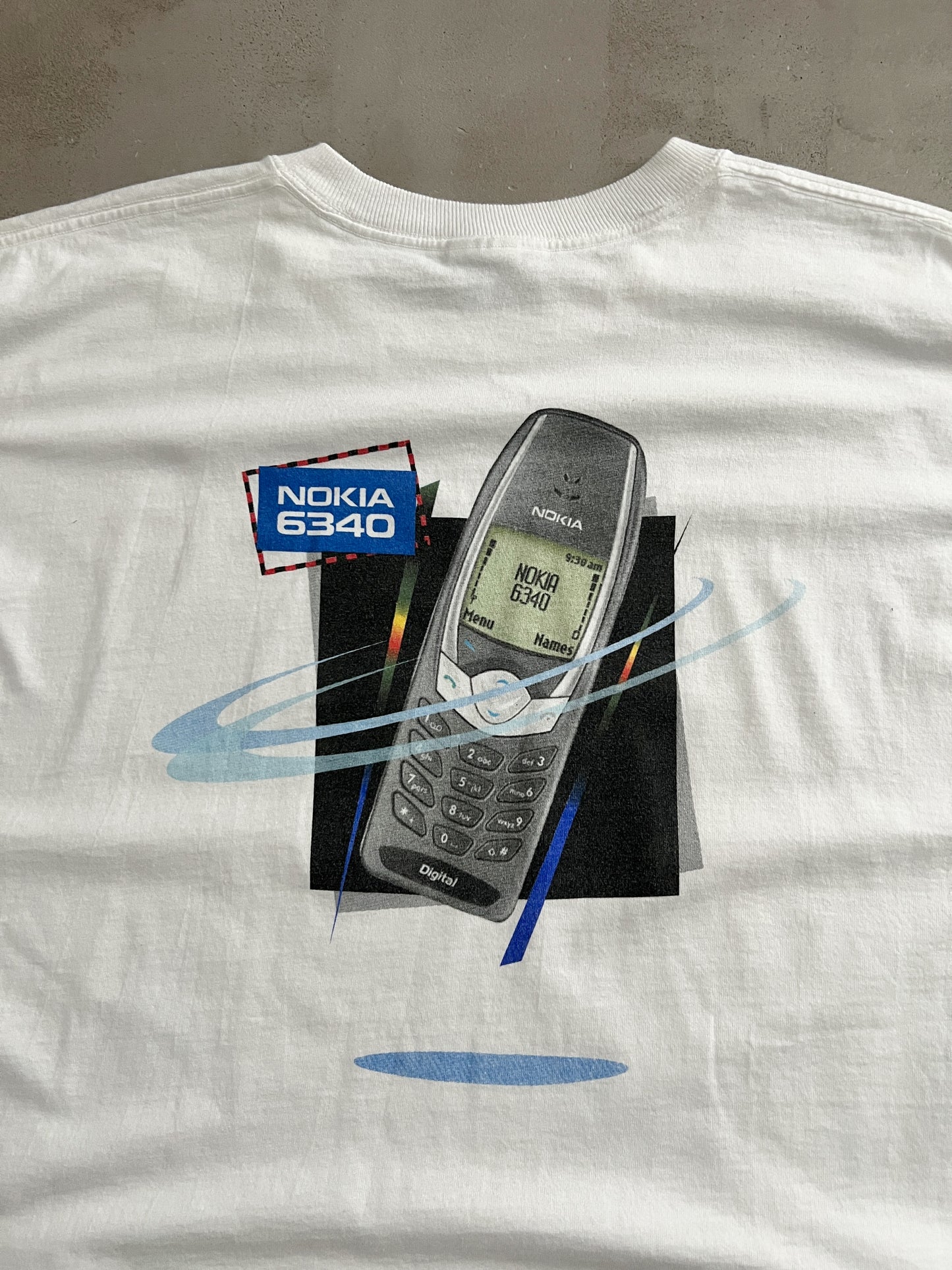 WHITE NOKIA PROMO TEE - 2000S - XL