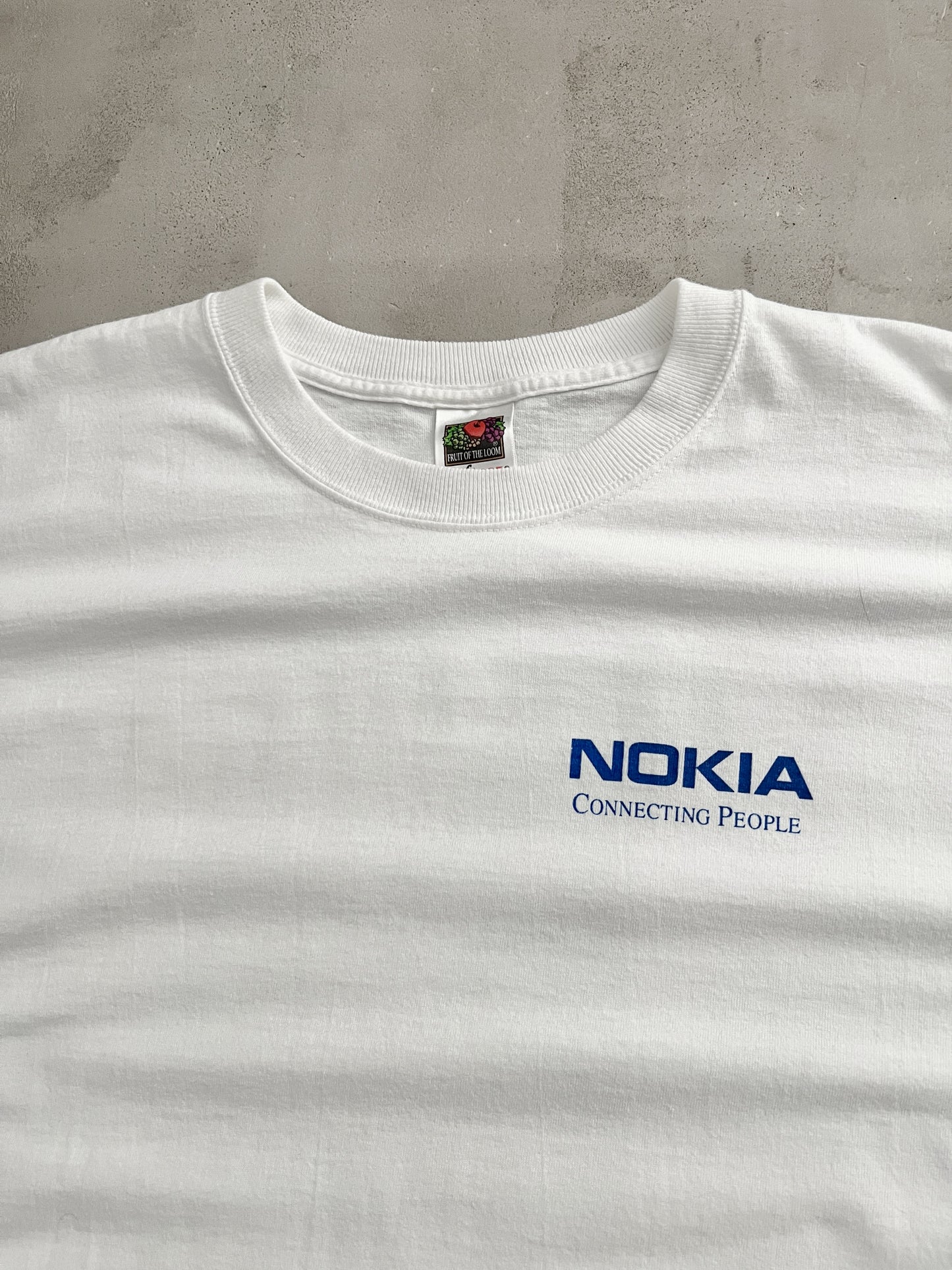 WHITE NOKIA PROMO TEE - 2000S - XL