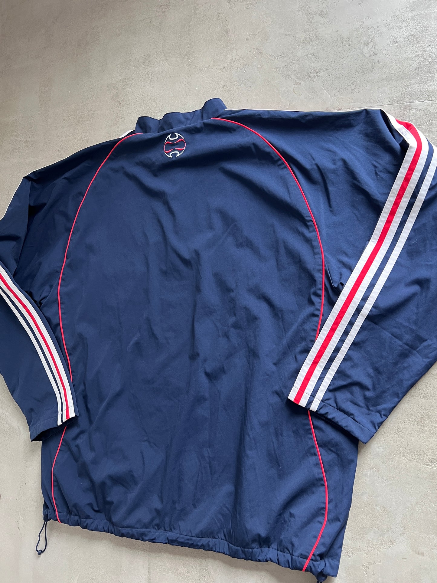 NAVY/RED FRANCE HALFZIP REVERSIBLE - 2000S - XXL