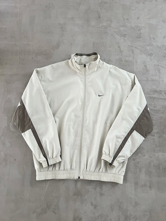 CREME NIKE TRACK JACKET - 1990S - L/M