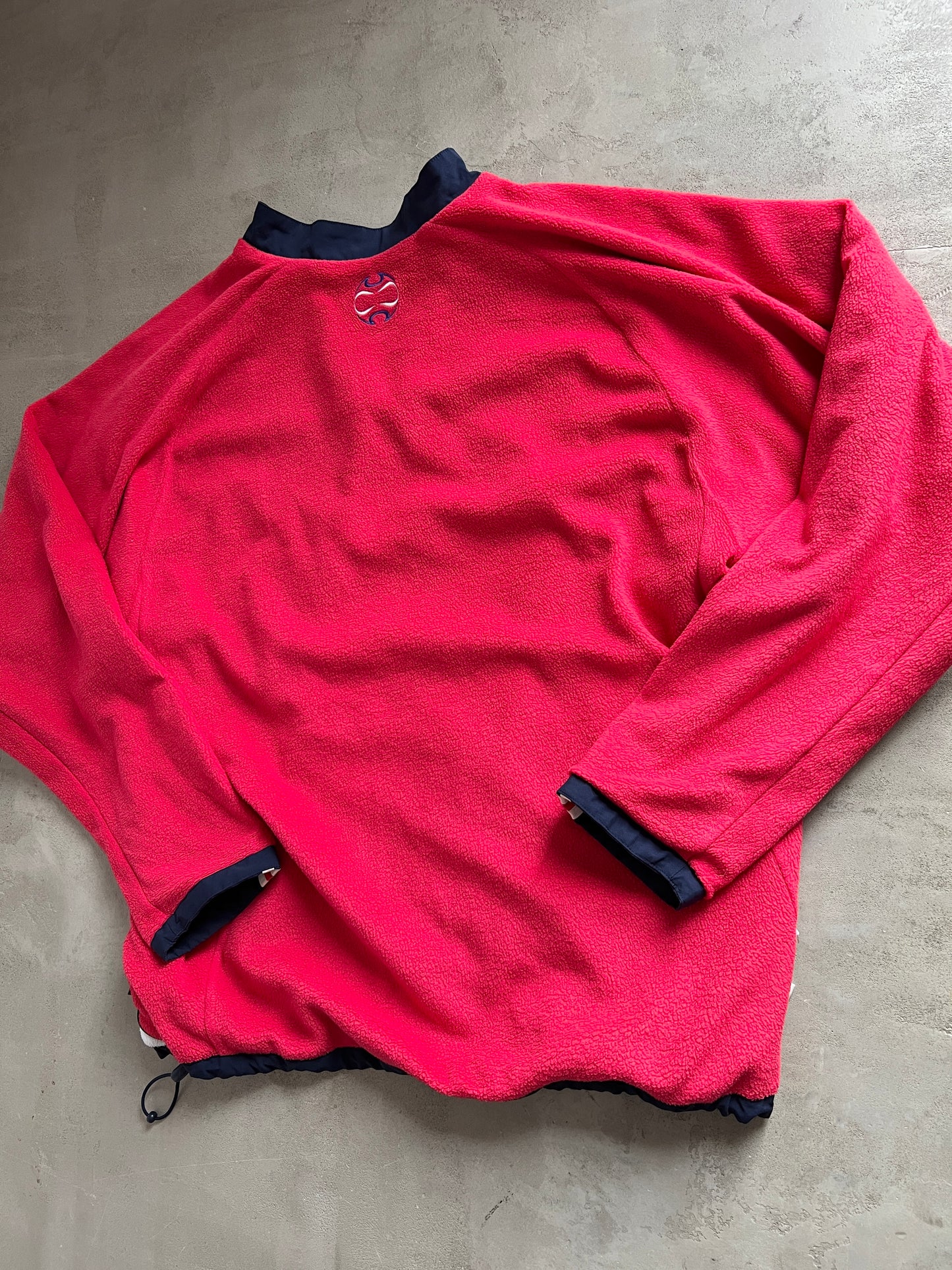 NAVY/RED FRANCE HALFZIP REVERSIBLE - 2000S - XXL