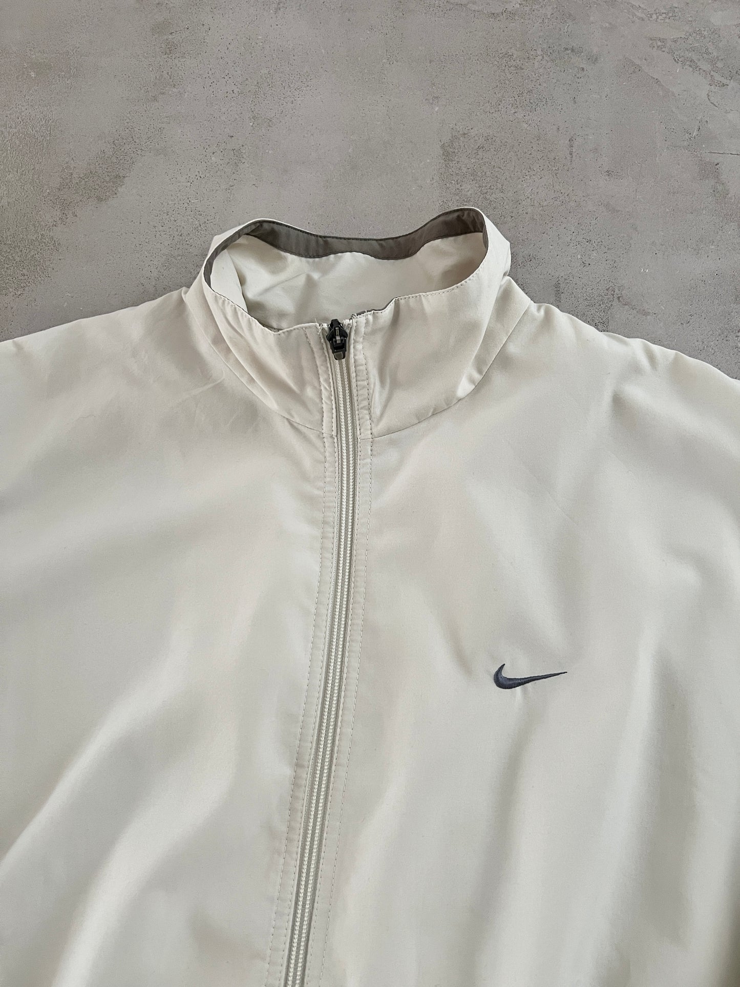 CREME NIKE TRACK JACKET - 1990S - L/M