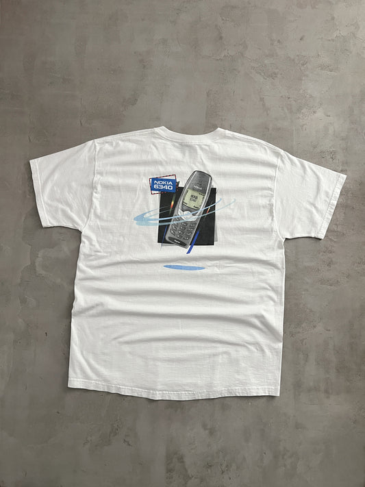 WHITE NOKIA PROMO TEE - 2000S - XL
