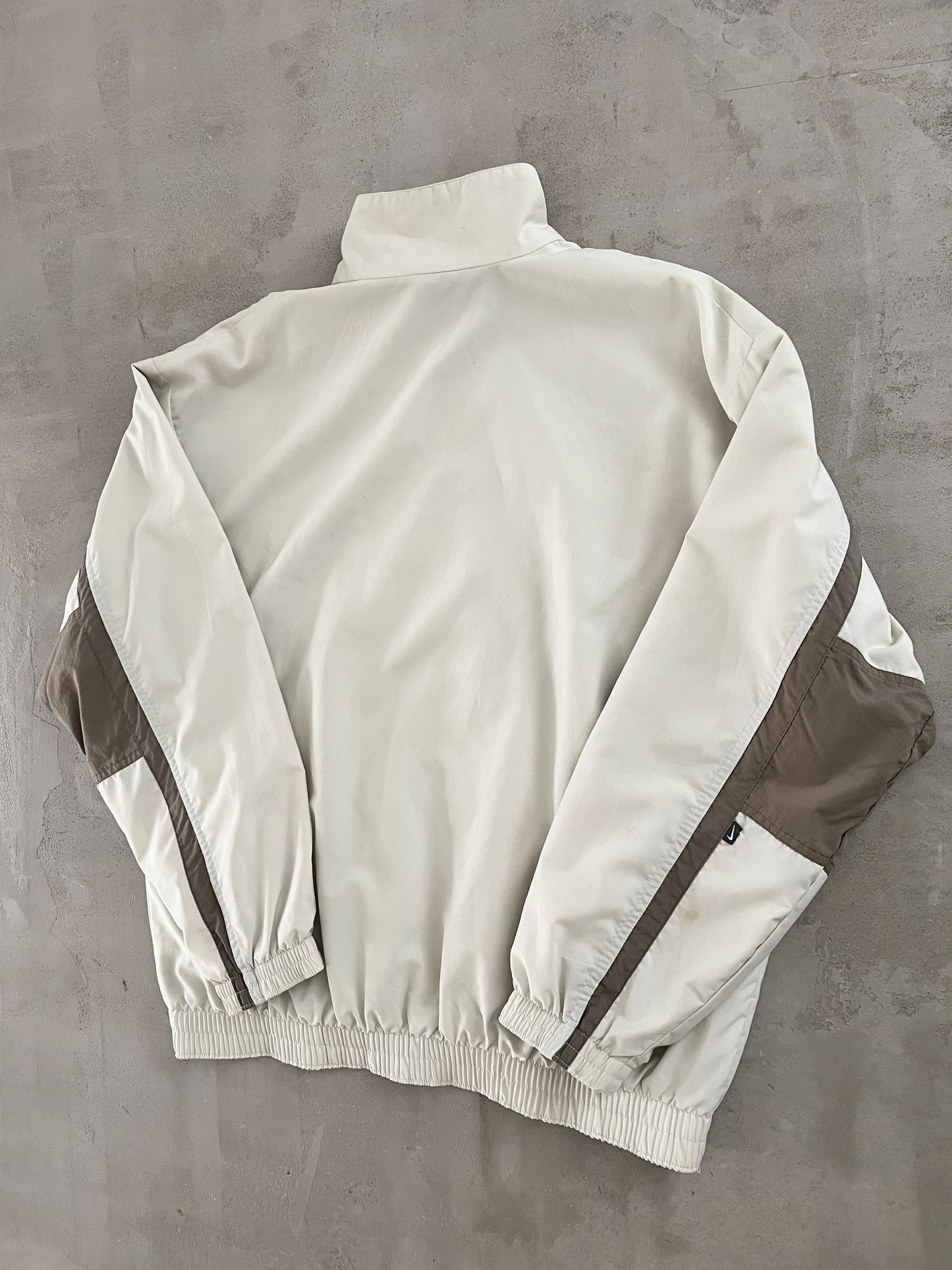 CREME NIKE TRACK JACKET - 1990S - L/M