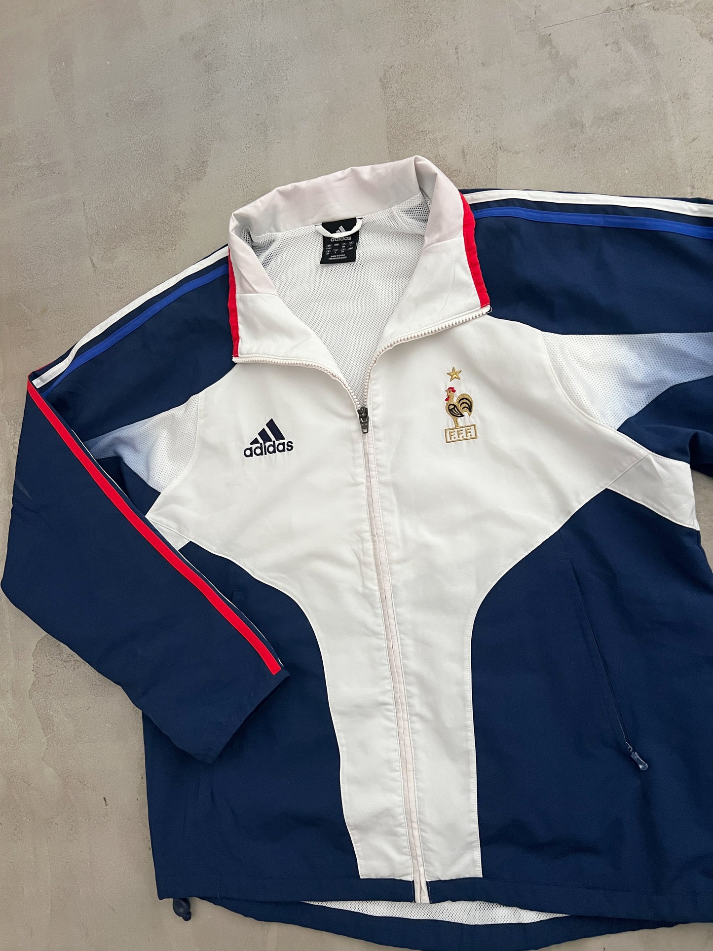WHITE FRANCE TRACK JACKET - 2000S - XL/L