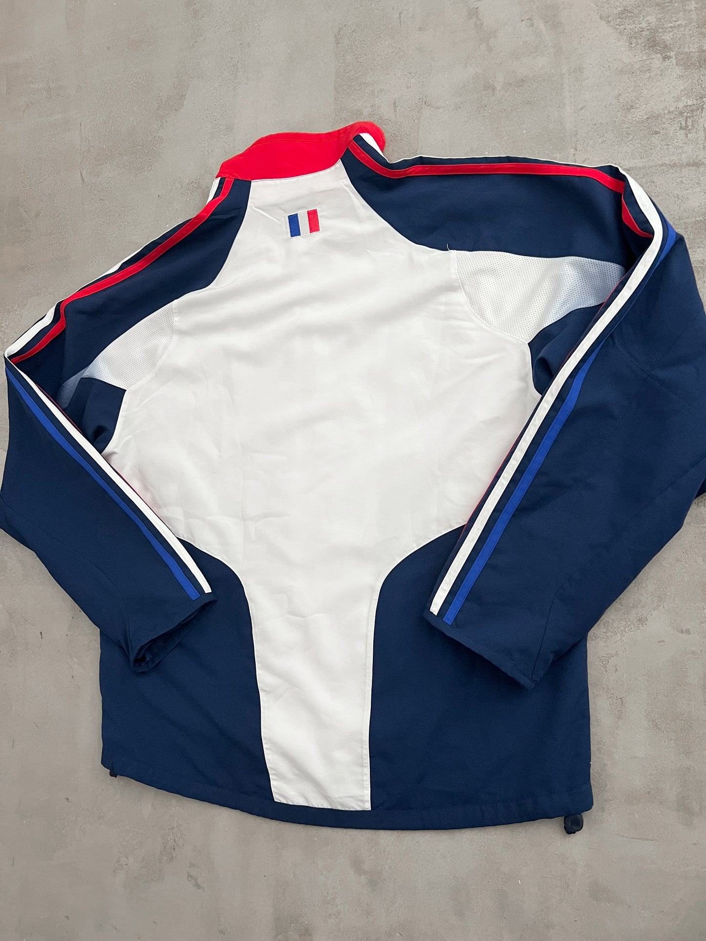 WHITE FRANCE TRACK JACKET - 2000S - XL/L