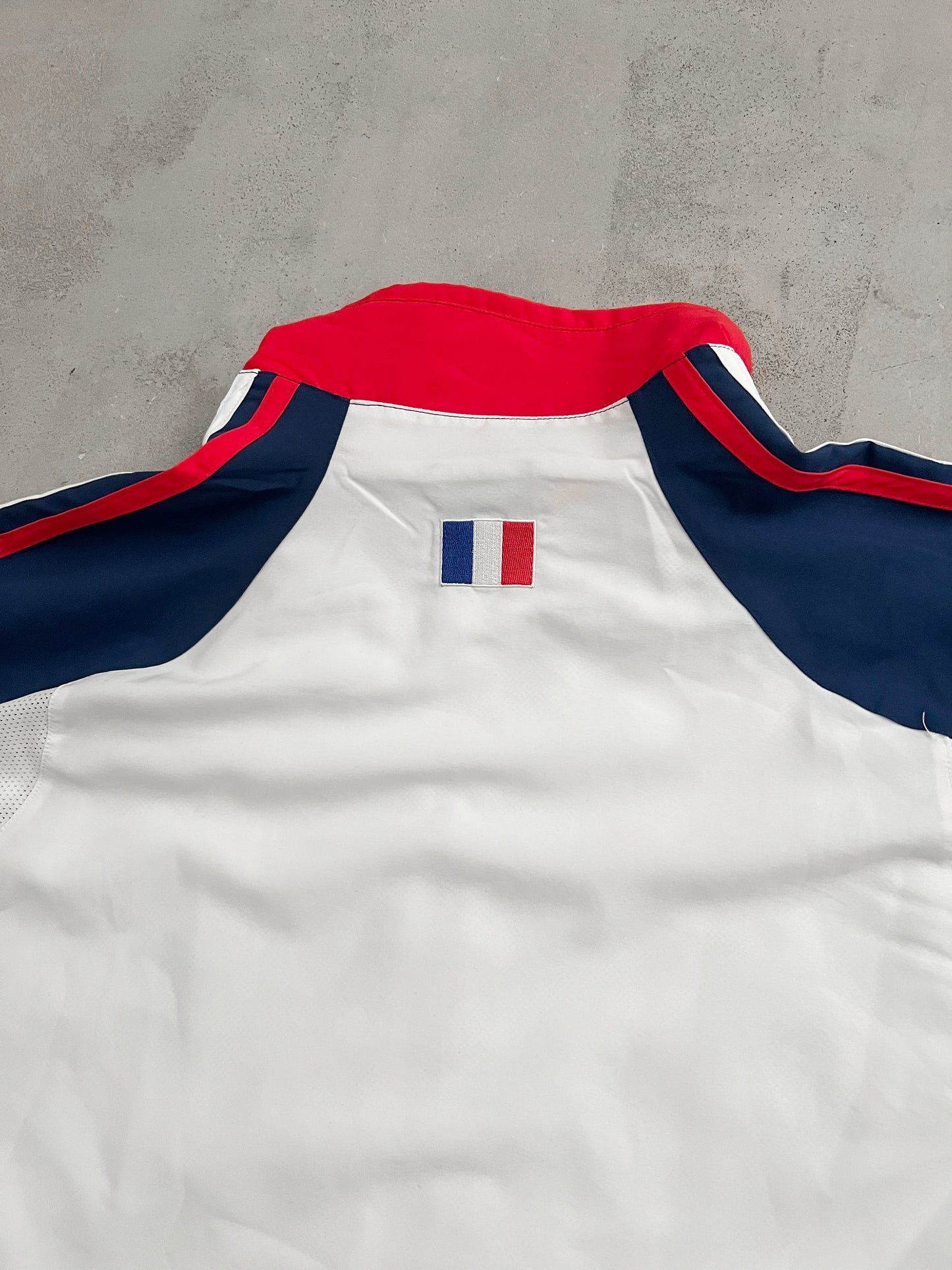 WHITE FRANCE TRACK JACKET - 2000S - XL/L