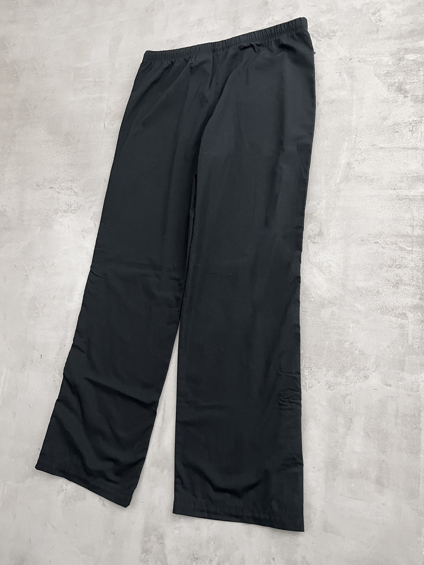 BLACK NIKE TRACK PANTS - 2000S - L