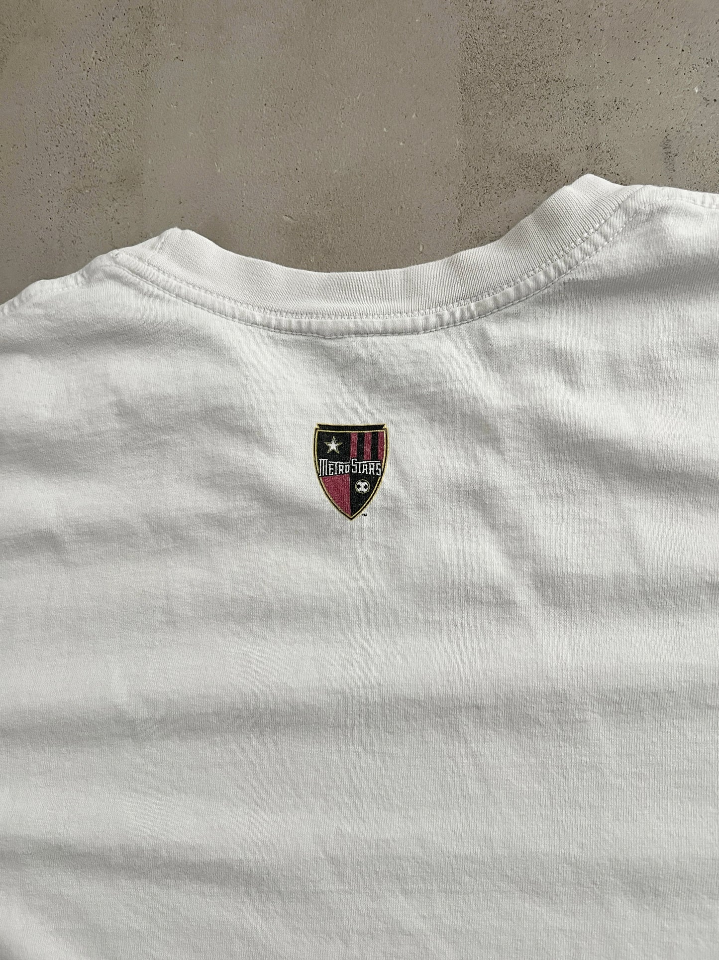 WHITE NIKE FOOTBALL MLS TEE - 1990S - L