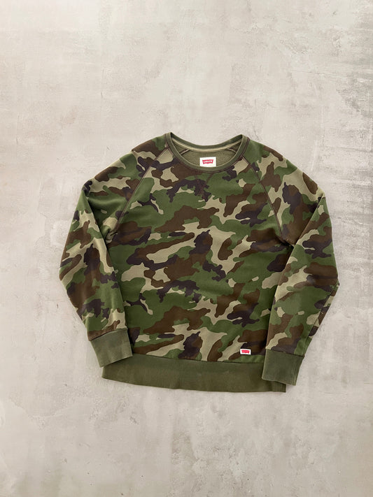 CAMO LEVI'S SWEATER - 2000S - M
