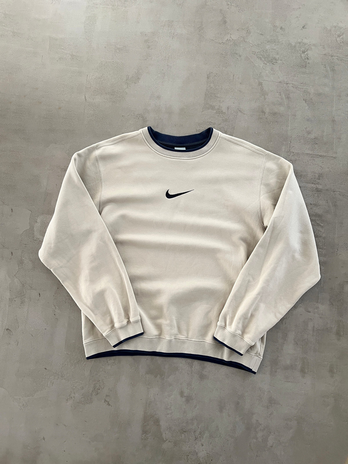 CREME NIKE SWEATER - 2000S - L