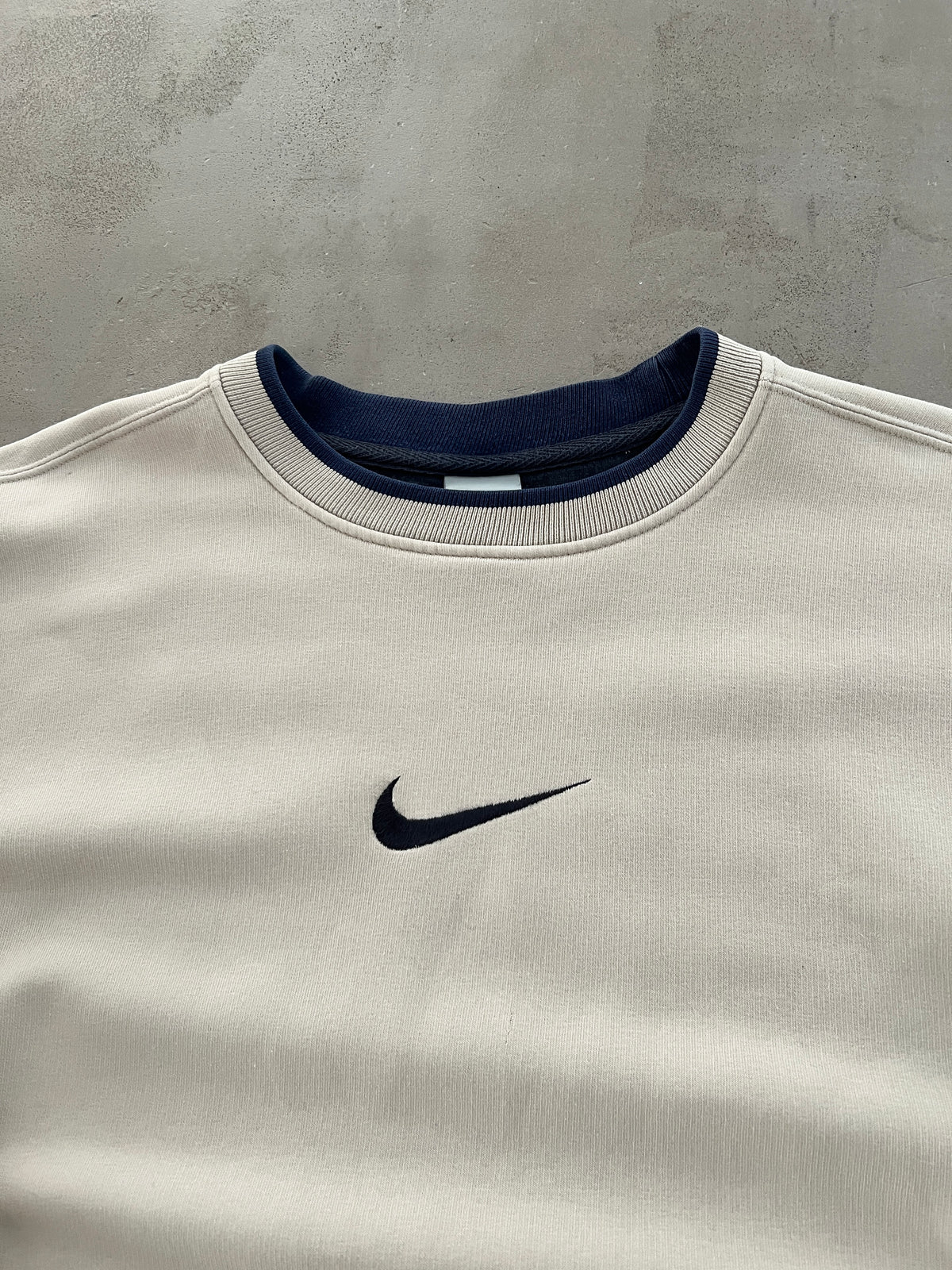 CREME NIKE SWEATER - 2000S - L