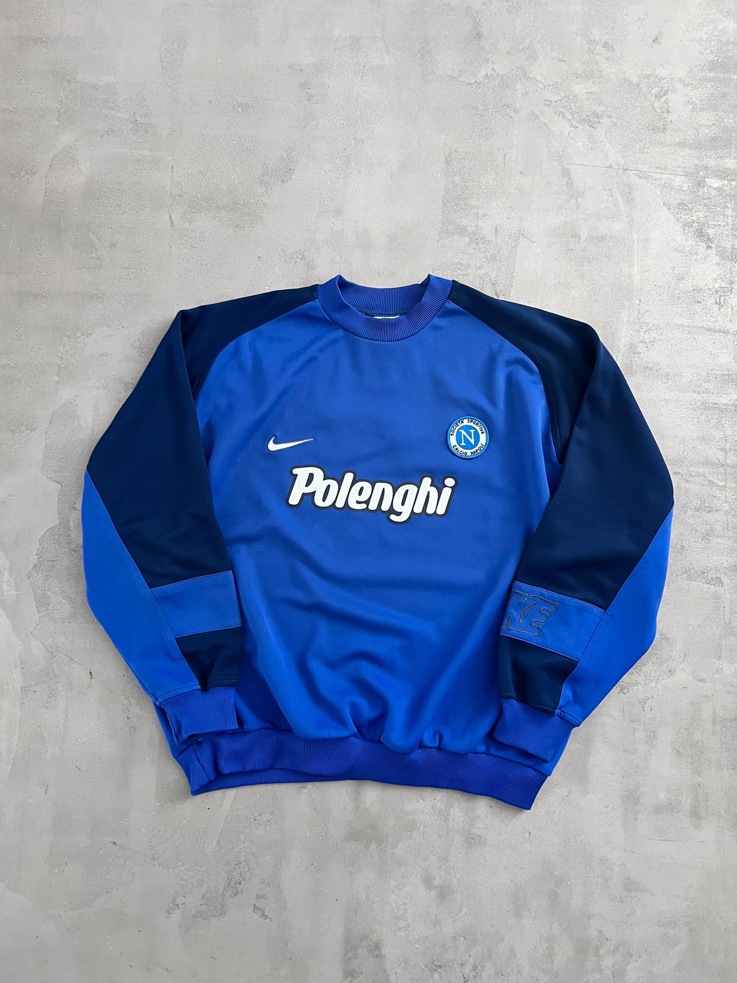 NAVY/BLUE SSC NAPOLI NIKE SWEATER - 1998 - L