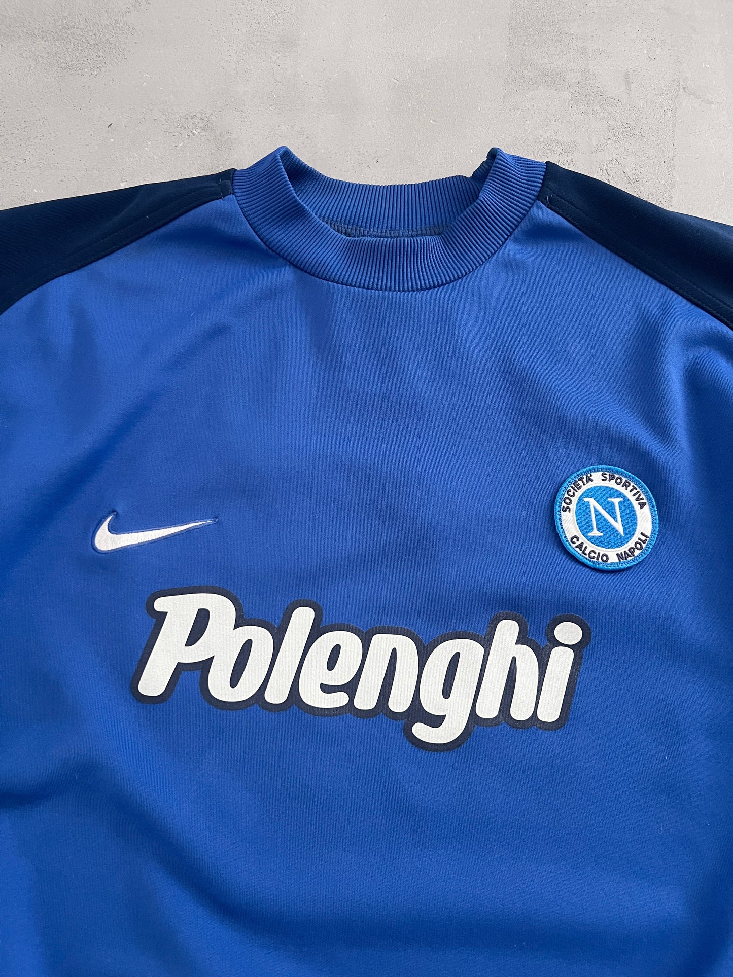 NAVY/BLUE SSC NAPOLI NIKE SWEATER - 1998 - L