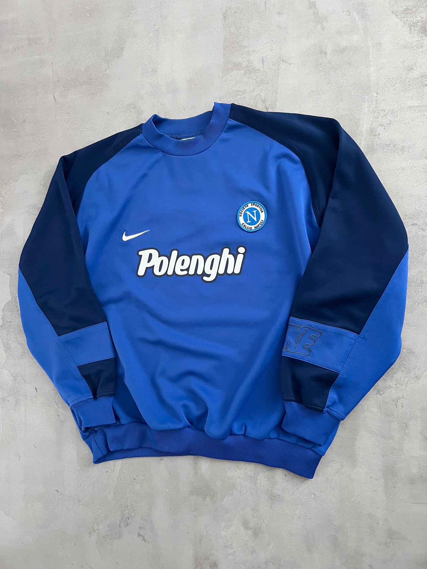 NAVY/BLUE SSC NAPOLI NIKE SWEATER - 1998 - L