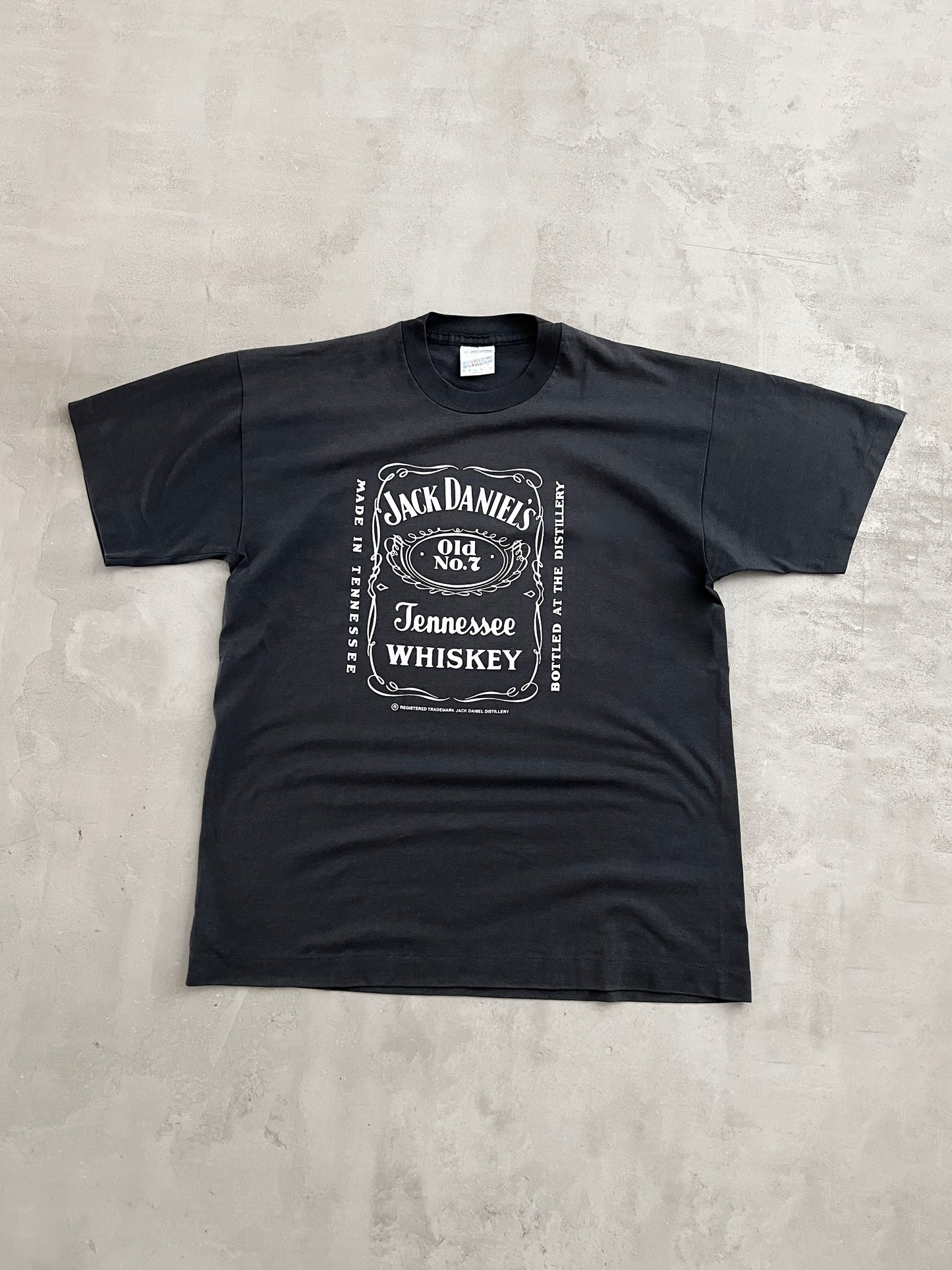 FADED BLACK JACK DANIELS TEE - 2000S - XL