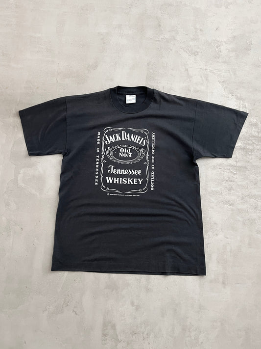 FADED BLACK JACK DANIELS TEE - 2000S - XL