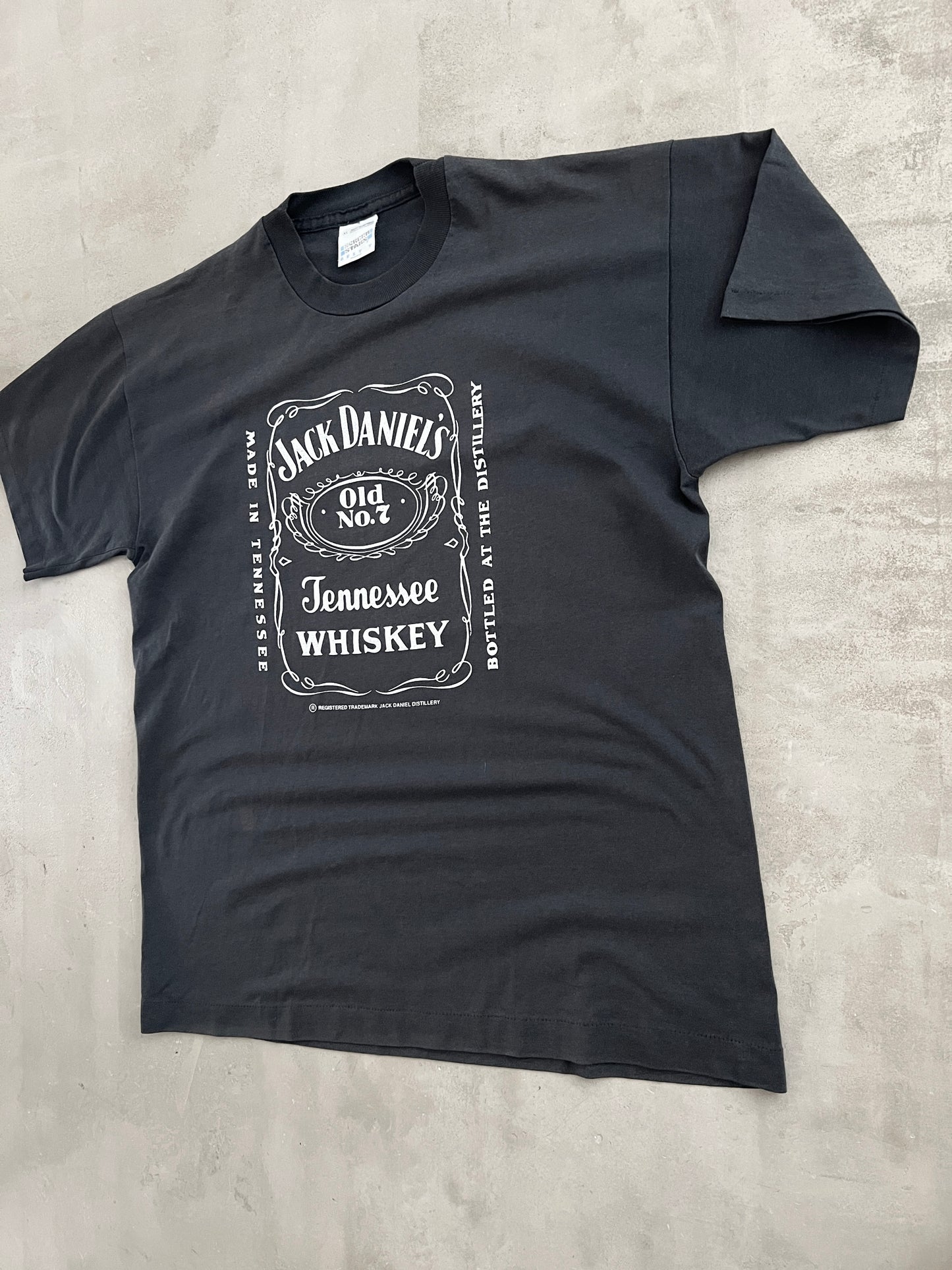 FADED BLACK JACK DANIELS TEE - 2000S - XL